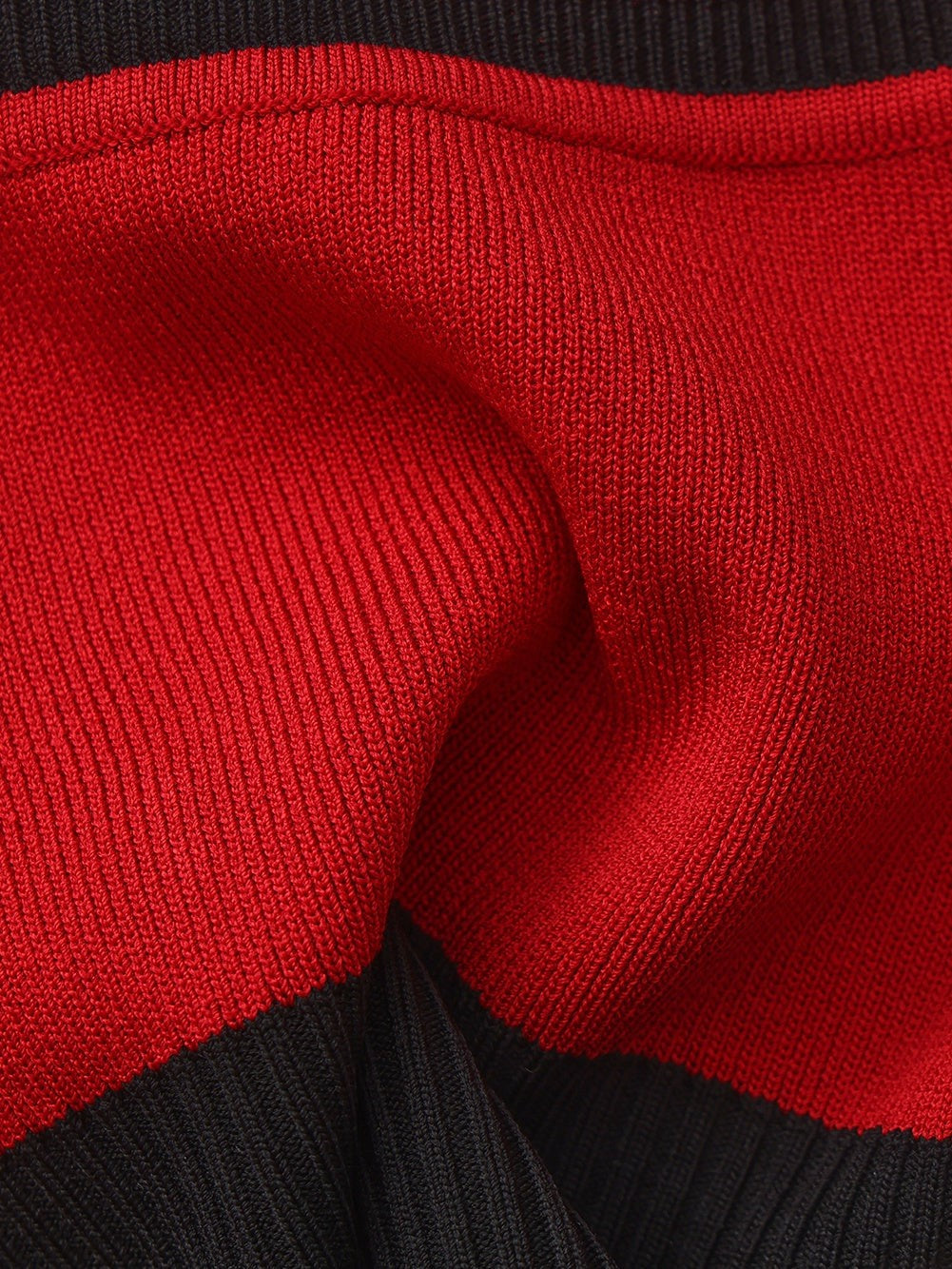 Red Contrast Halter Knit Top | Nana Jacqueline