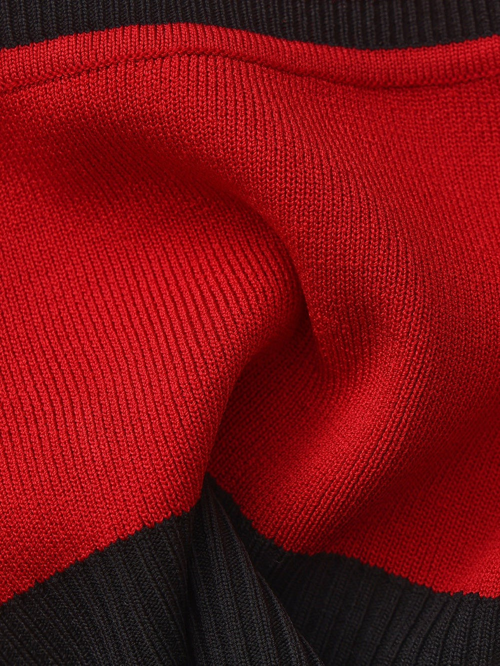 Red Contrast Halter Knit Top | Nana Jacqueline