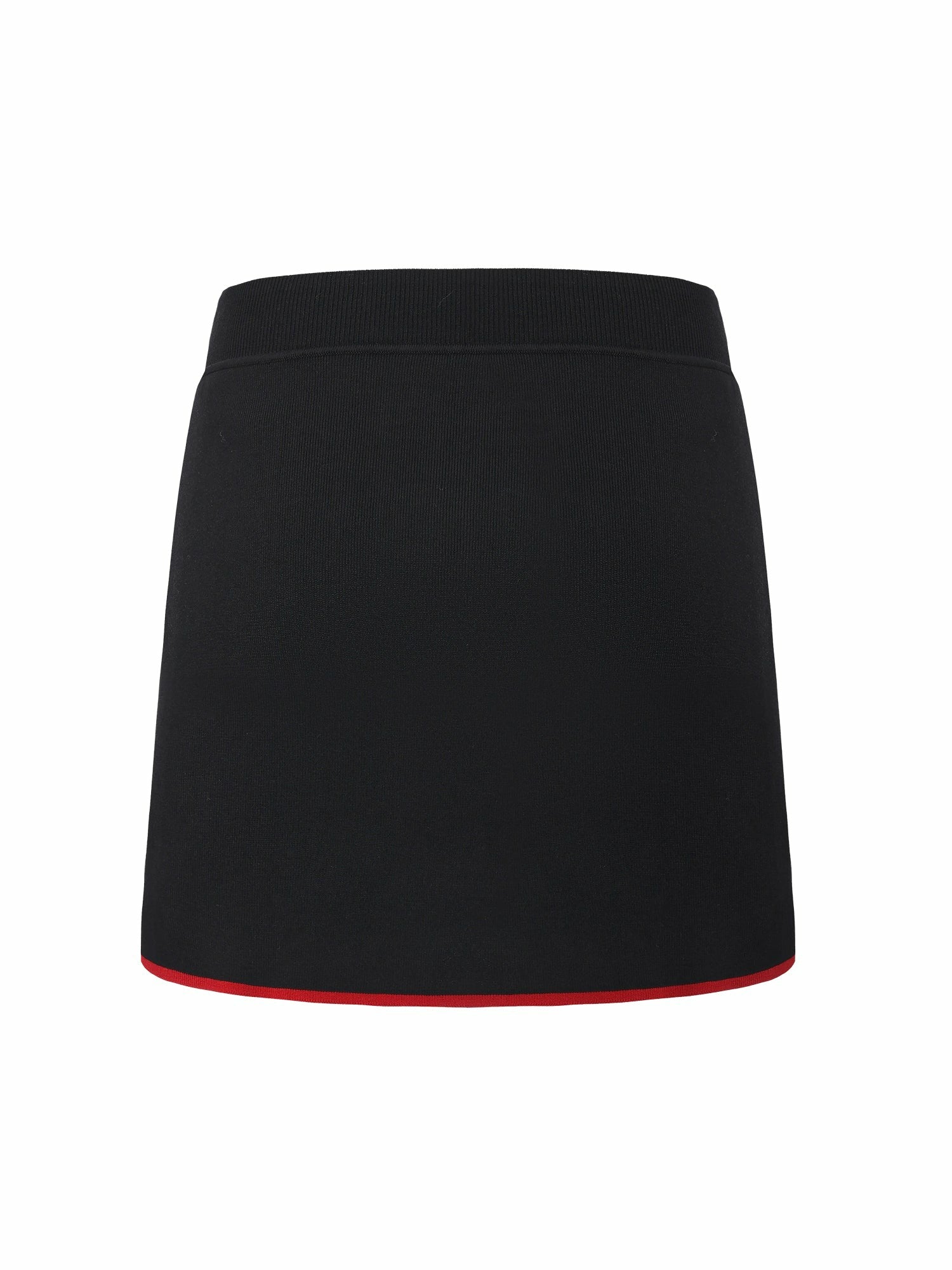 Black Contrast A-Line Skirt | Nana Jacqueline