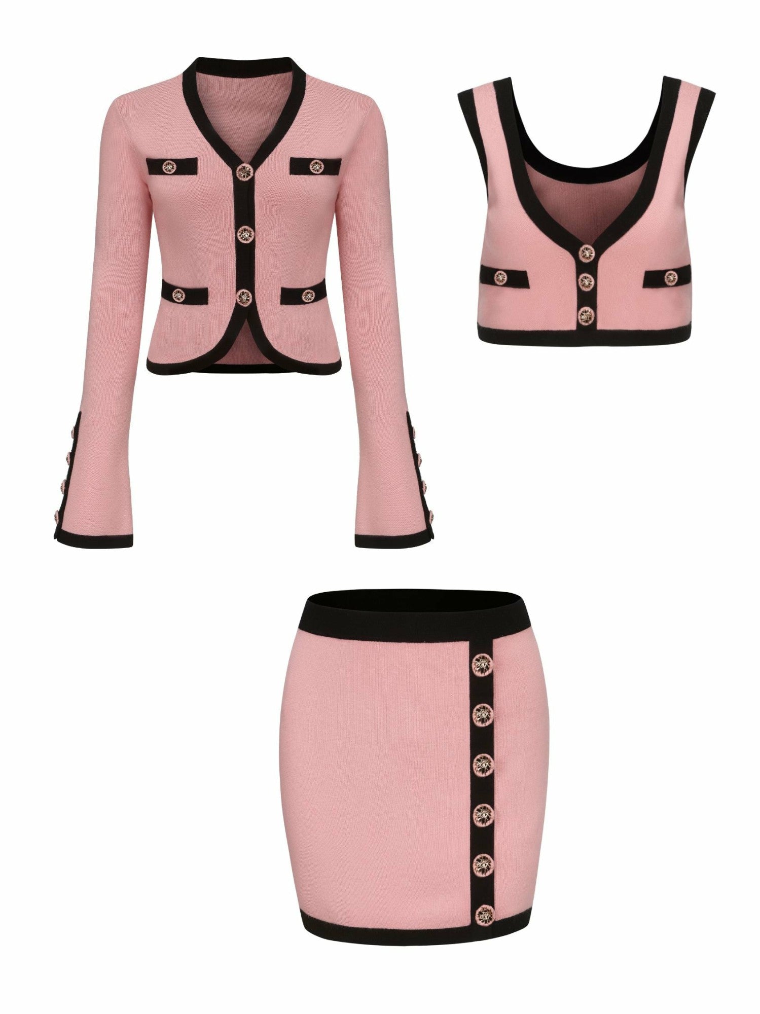 Matilda Knit Set: Pink Knit Set for Birthday Celebration | Nana Jacqueline