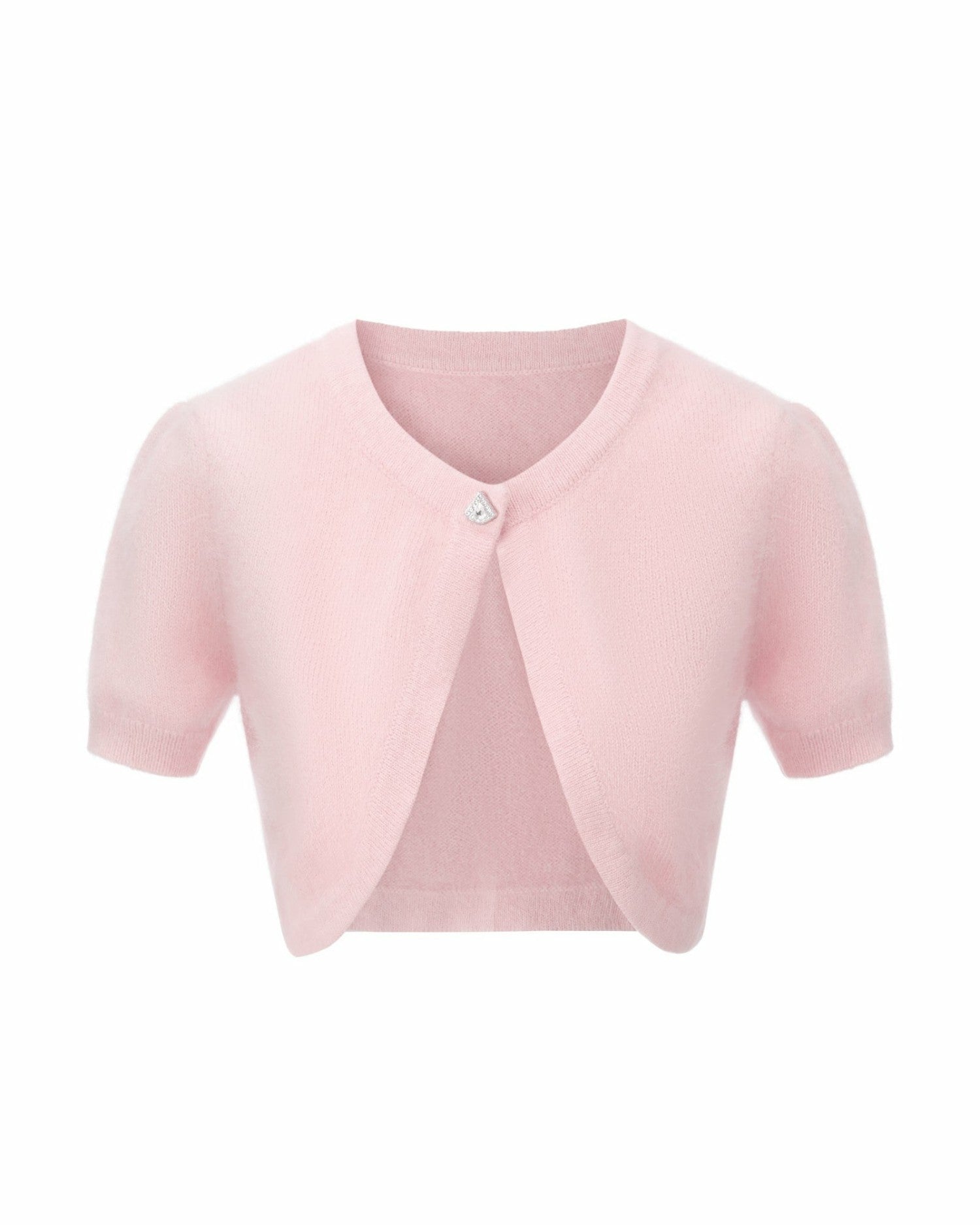 Elara Knitted Cropped Cardigan: Pink Cardigan for Brunch | Nana Jacqueline