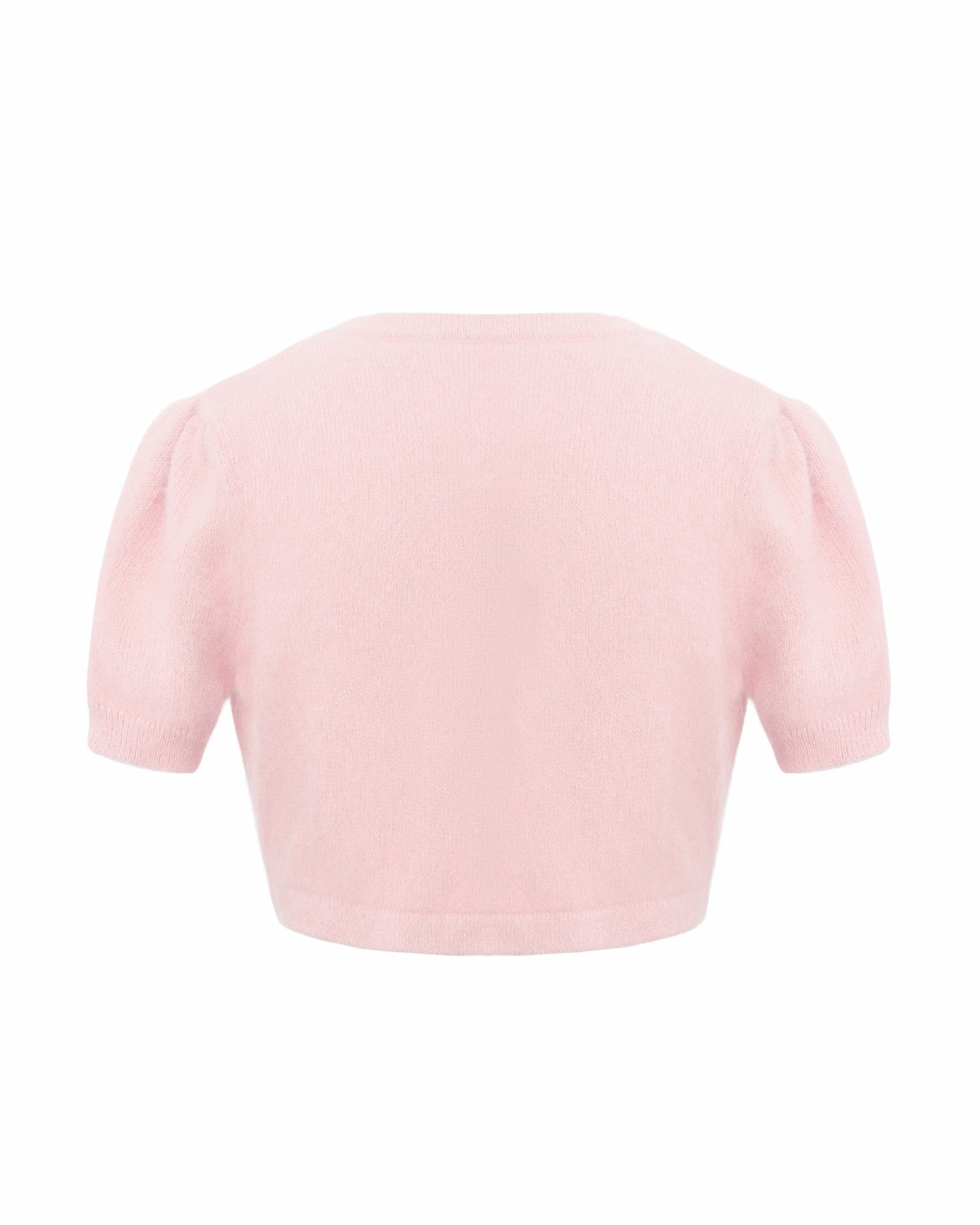 Elara Knitted Cropped Cardigan: Pink Cardigan for Brunch | Nana Jacqueline