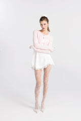 Mirabelle Knitted Cardigan: Pink Cardigan for Brunch | Nana Jacqueline
