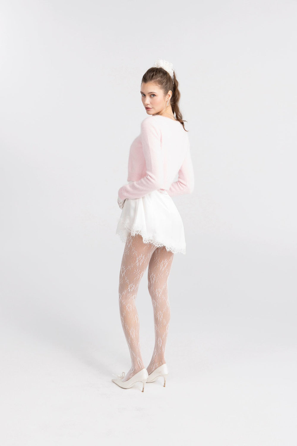 Mirabelle Knitted Cardigan: Pink Cardigan for Brunch | Nana Jacqueline