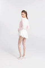 Mirabelle Knitted Cardigan: Pink Cardigan for Brunch | Nana Jacqueline