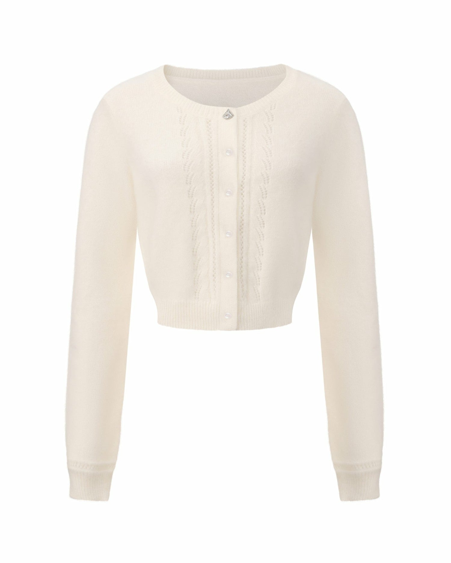 Mirabelle Knitted Cardigan: White Cardigan for Brunch | Nana Jacqueline