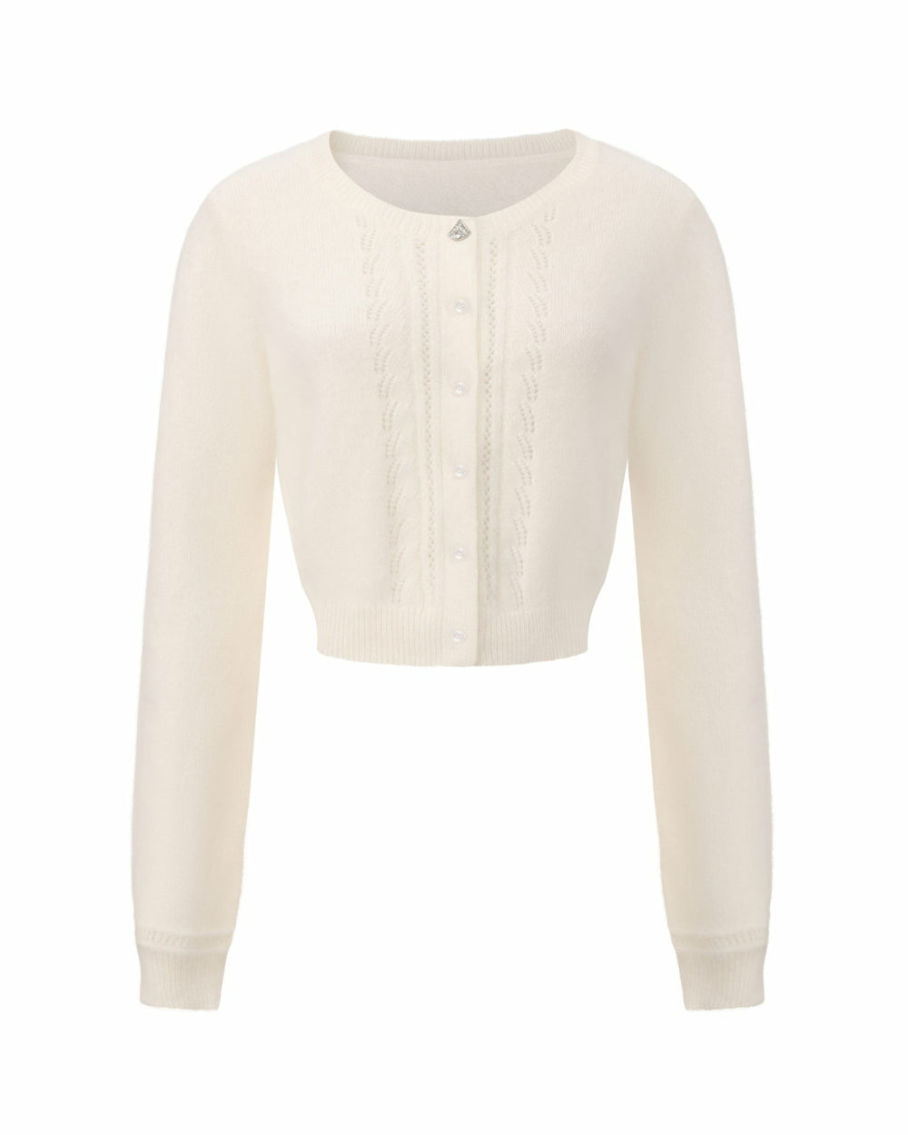 Mirabelle Knitted Cardigan: White Cardigan for Brunch | Nana Jacqueline