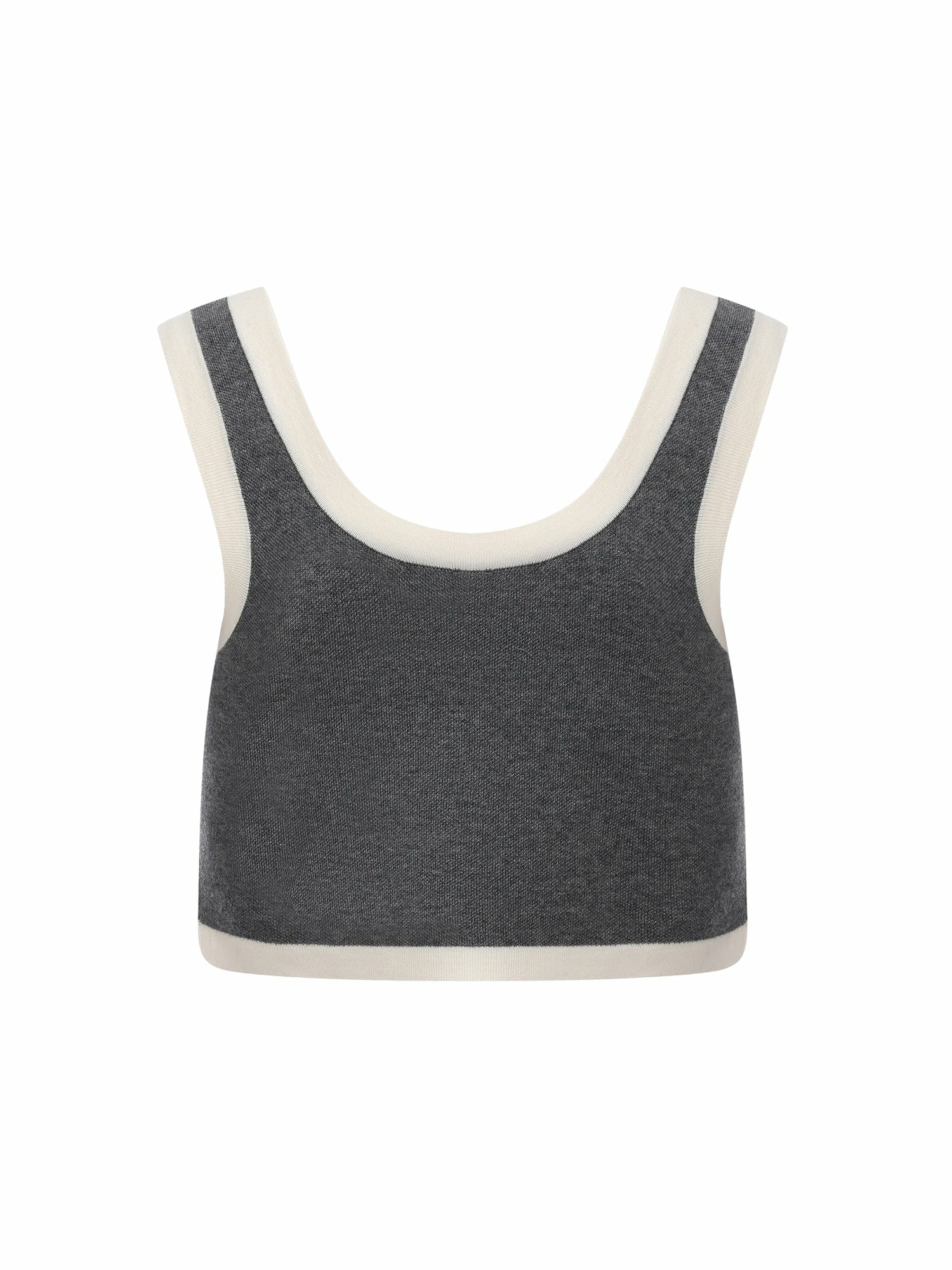Grey Contrast-Trim Knit Three-Piece Set – Grey | Nana Jacqueline