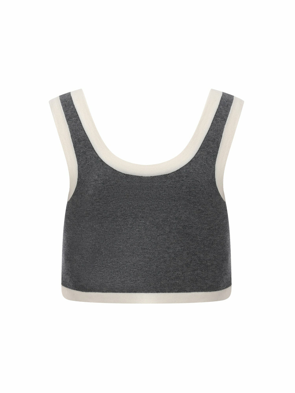 Grey Contrast-Trim Knit Three-Piece Set – Grey | Nana Jacqueline