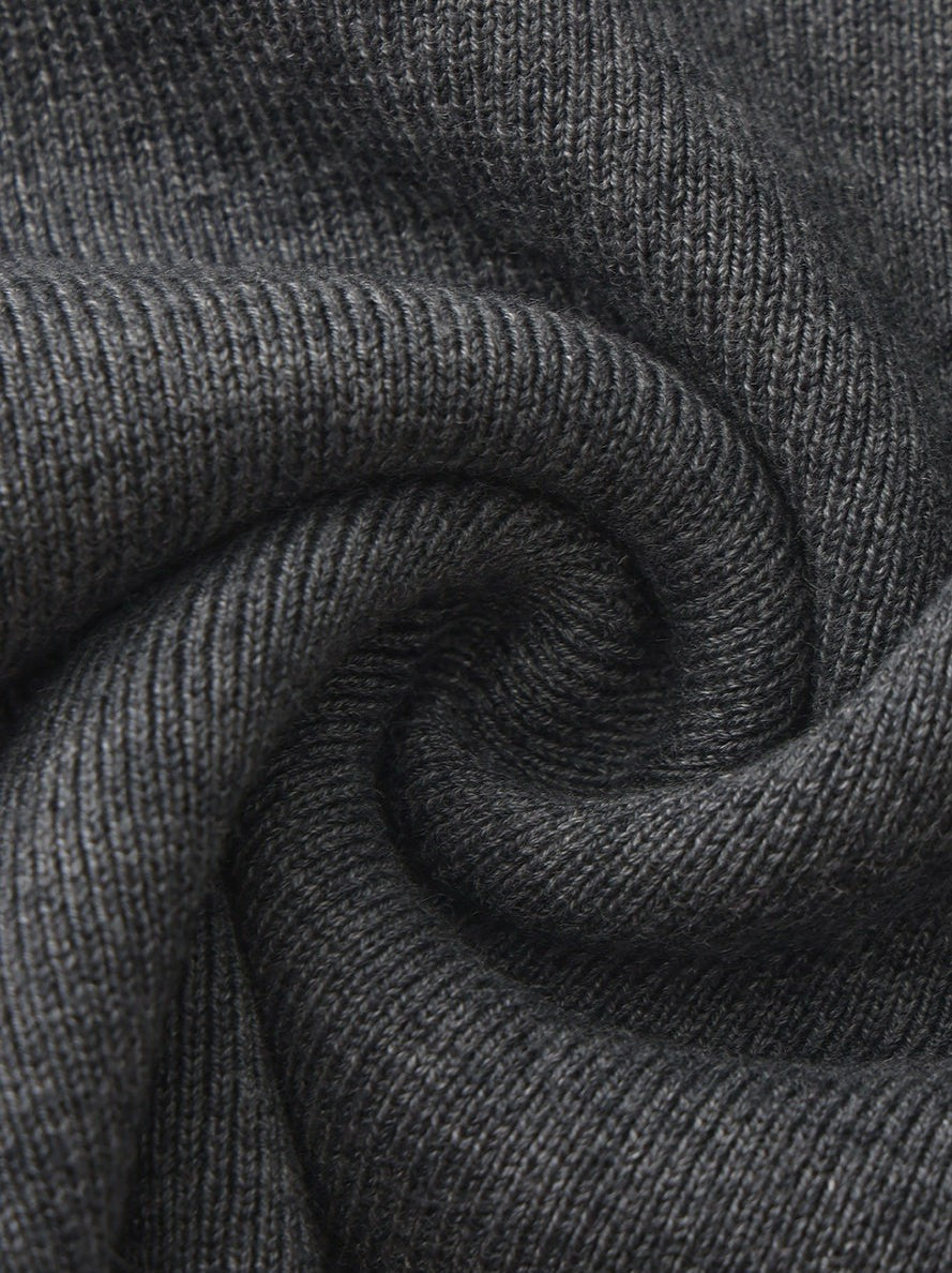 Grey Contrast-Trim Knit Three-Piece Set – Grey | Nana Jacqueline