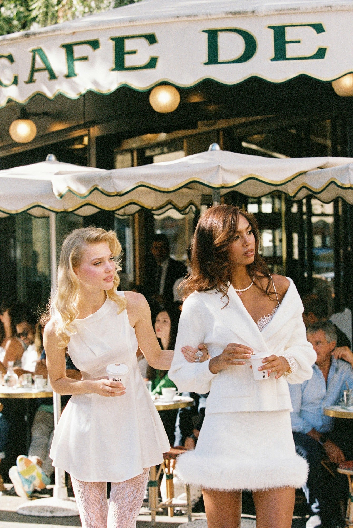 Gia Knit Jacket: White Knit Jacket for Resort Brunch | Nana Jacqueline