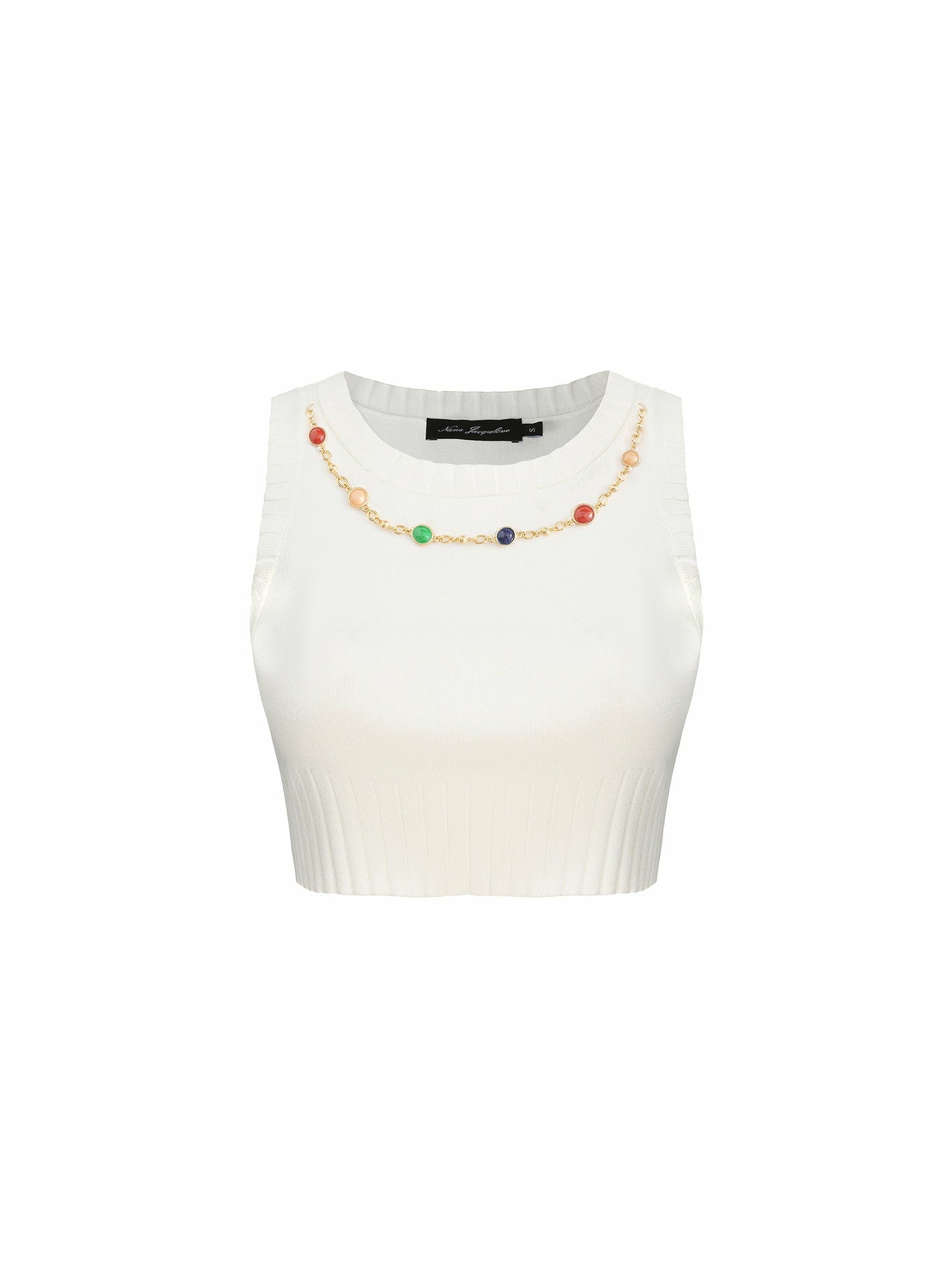 Kennedy Knit Top Set: White Knit Set for Resort Brunch | Nana Jacqueline
