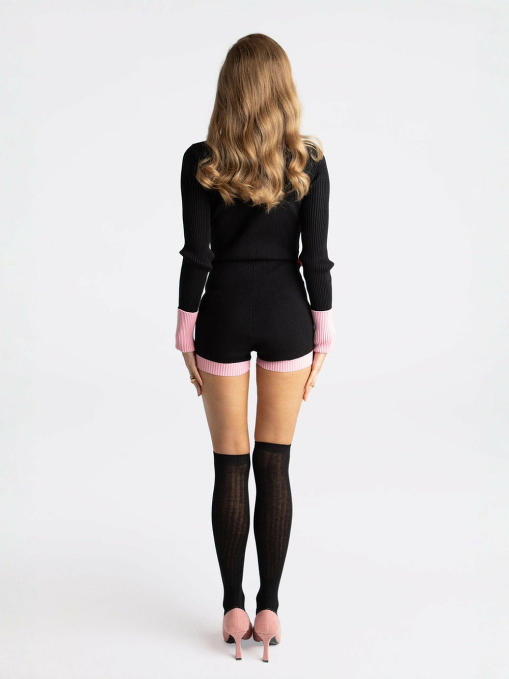 Matilda Knit Jumpsuit: Black Knit Jumpsuit for Girls' Night Out | Nana Jacqueline