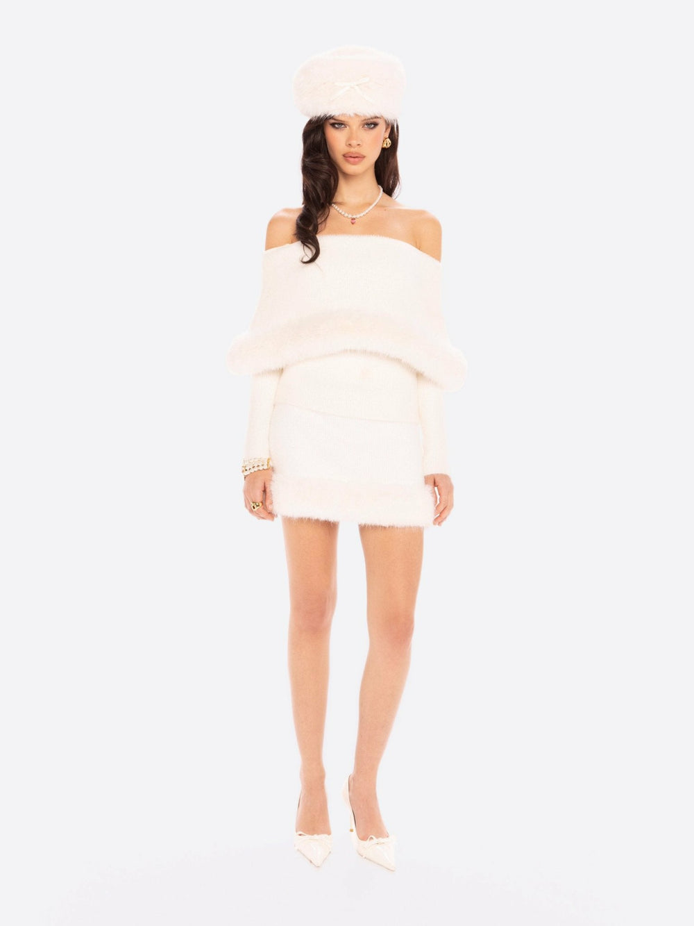 Anika Knit Top: White Knit Top for Resort Brunch | Nana Jacqueline
