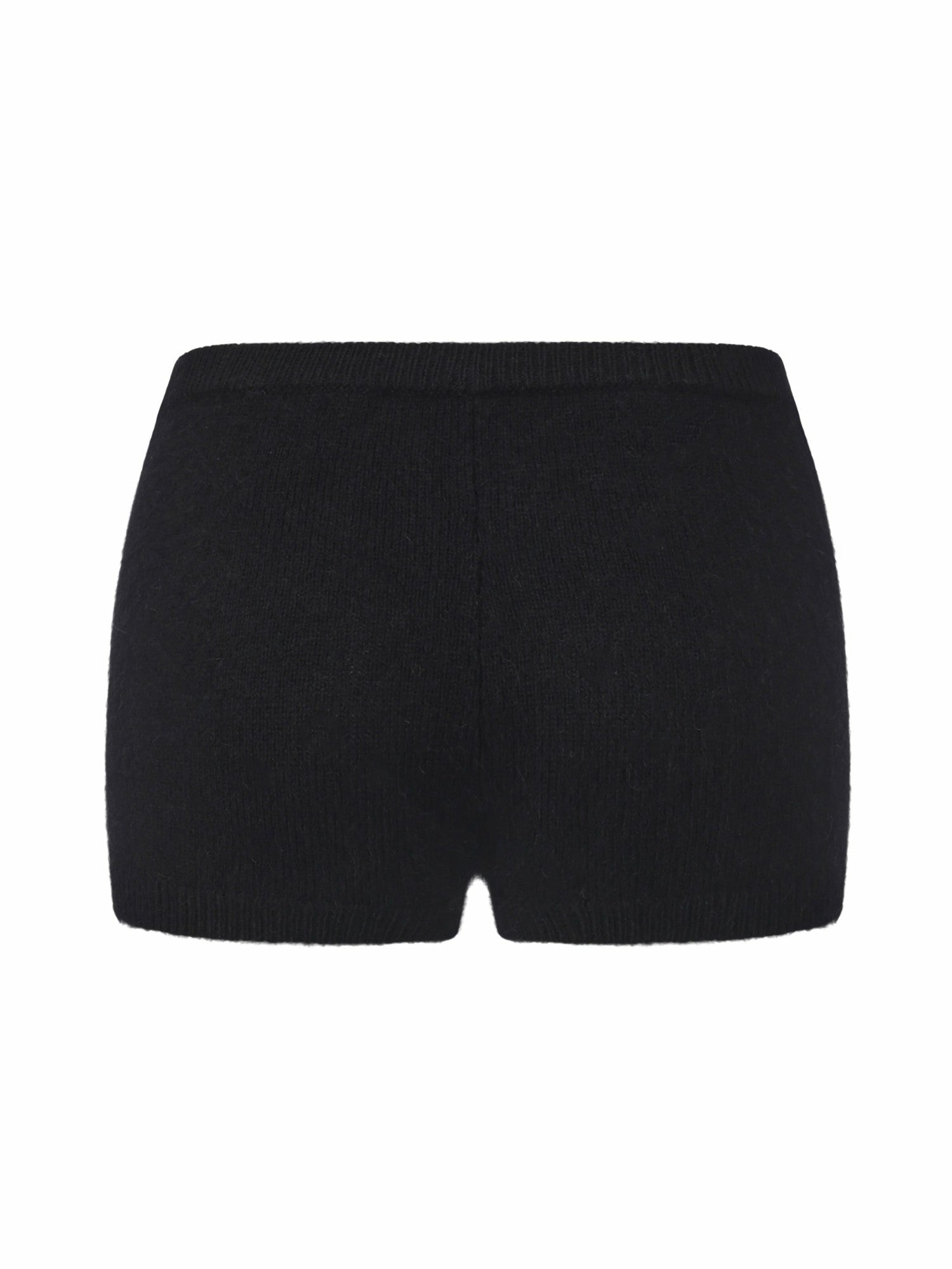 Brigitte Brushed Knit Black Lounge Shorts | Nana Jacqueline