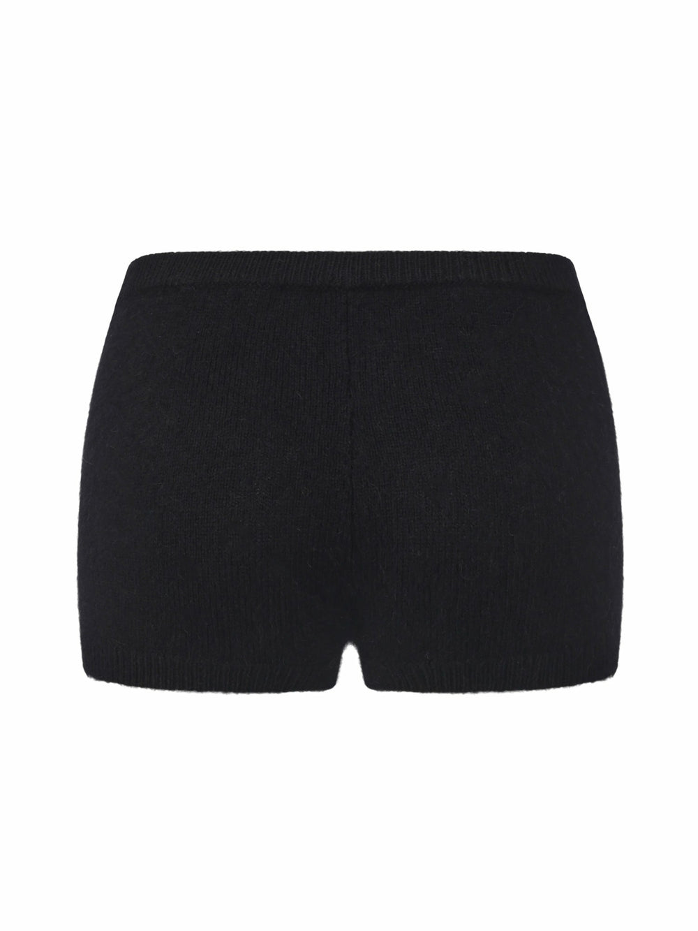 Brigitte Brushed Knit Black Lounge Shorts | Nana Jacqueline