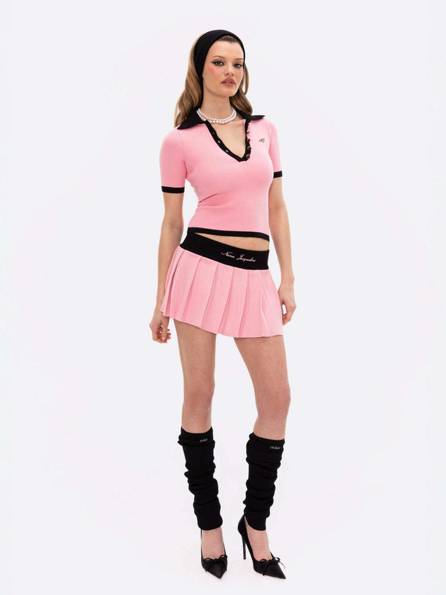 Hazel Polo Top: Pink Polo Top for Country Club Brunch | Nana Jacqueline