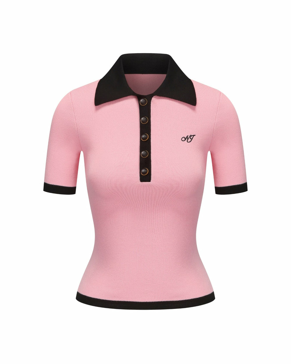 Hazel Polo Top: Pink Polo Top for Country Club Brunch | Nana Jacqueline