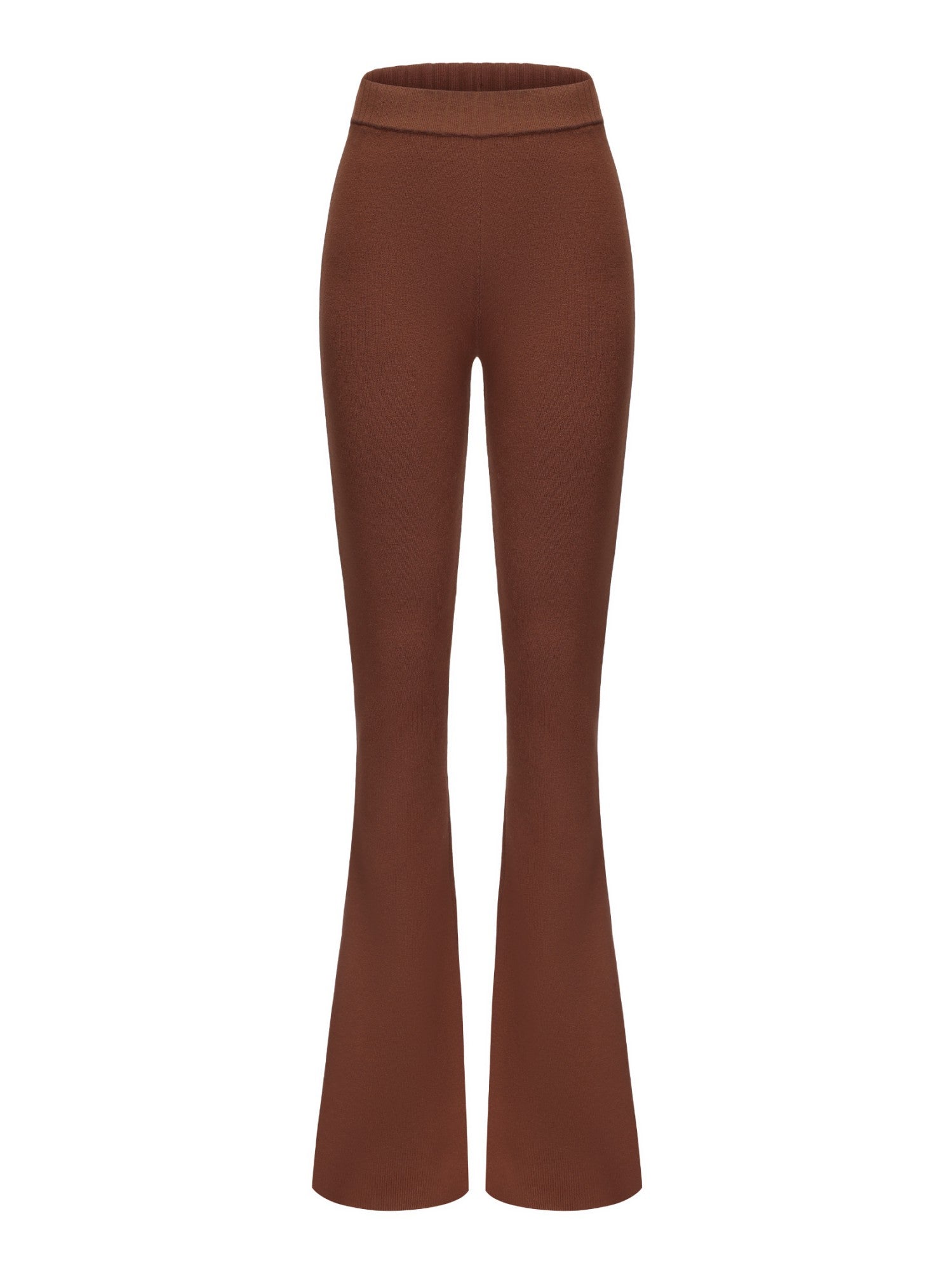 Holly Pants: Brown Knit Pants for Resort Brunch | Nana Jacqueline