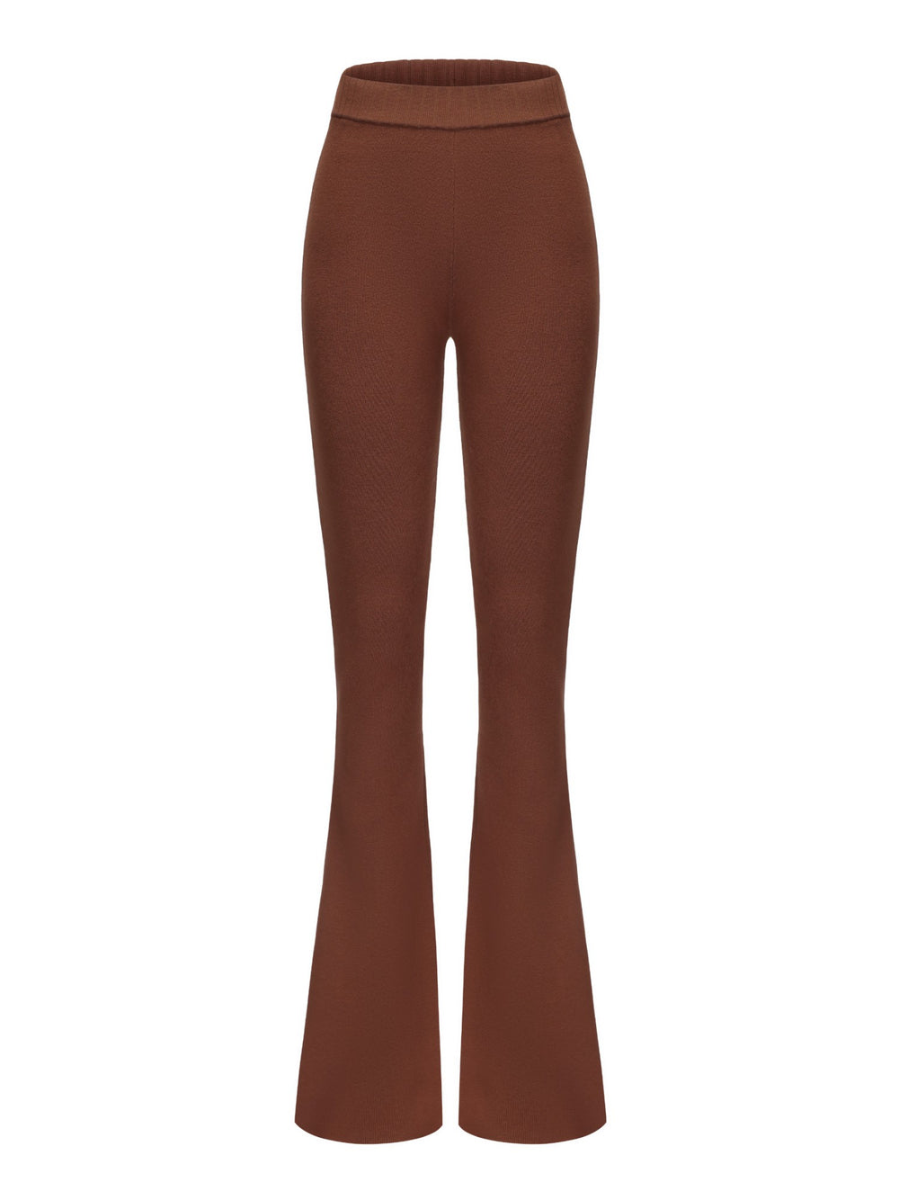 Holly Pants: Brown Knit Pants for Resort Brunch | Nana Jacqueline