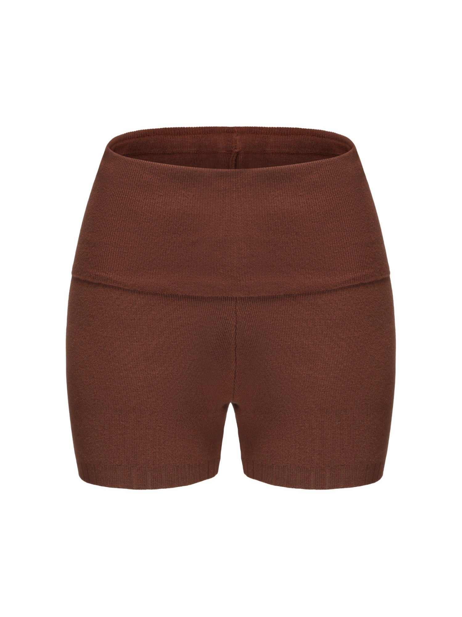 Holly Shorts: Brown Knit Shorts for Resort Outfit | Nana Jacqueline