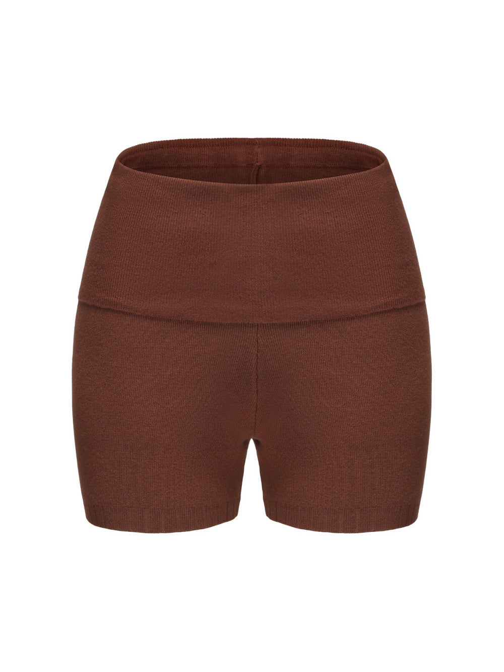 Holly Shorts: Brown Knit Shorts for Resort Outfit | Nana Jacqueline
