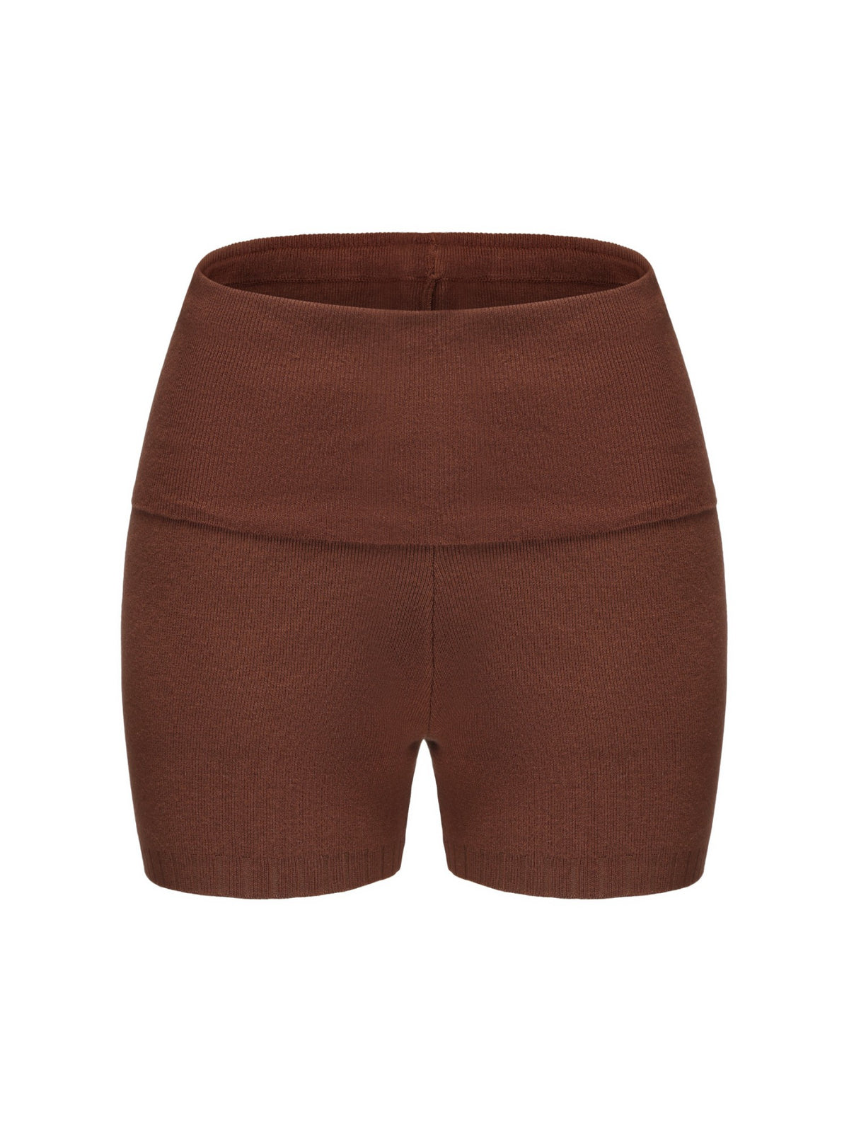 Holly Shorts: Brown Knit Shorts for Resort Outfit | Nana Jacqueline