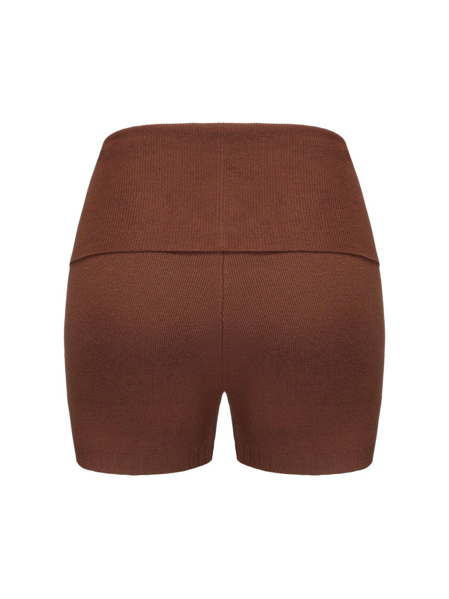 Holly Shorts: Brown Knit Shorts for Resort Outfit | Nana Jacqueline