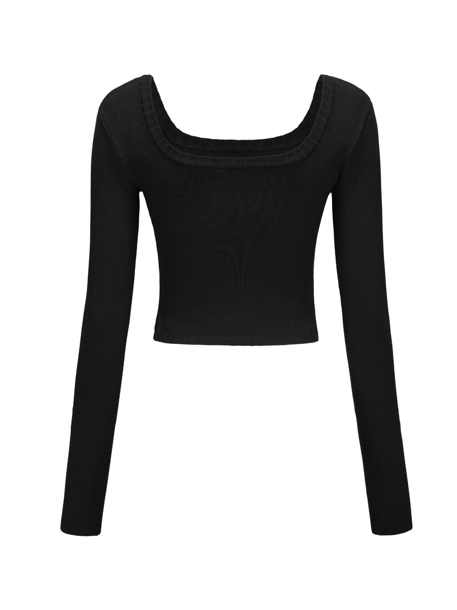 Holly Top: Black Knit Top for Brunch | Nana Jacqueline