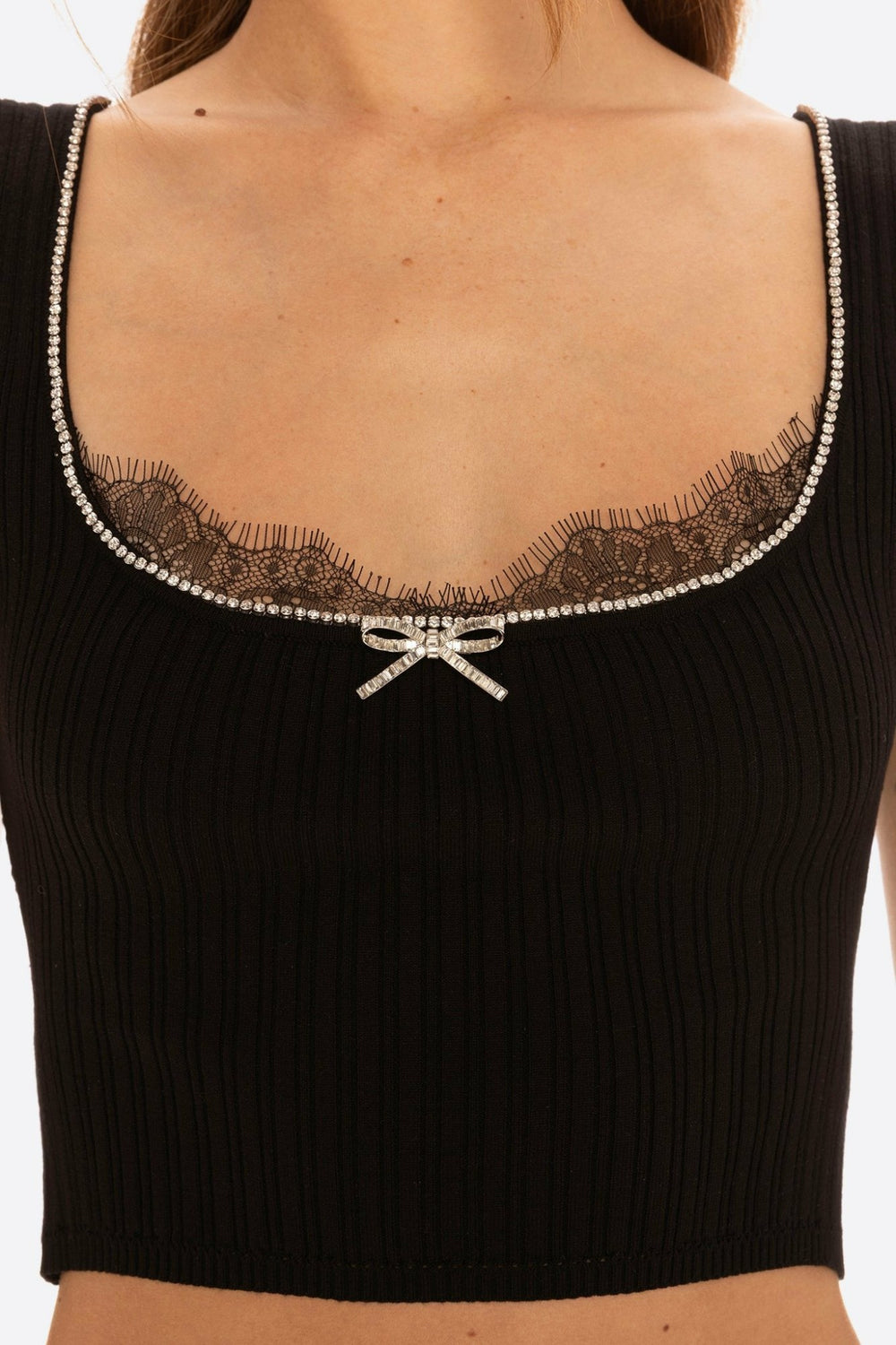 Jenna Top: Black Knit Tank Top for Date Night | Nana Jacqueline