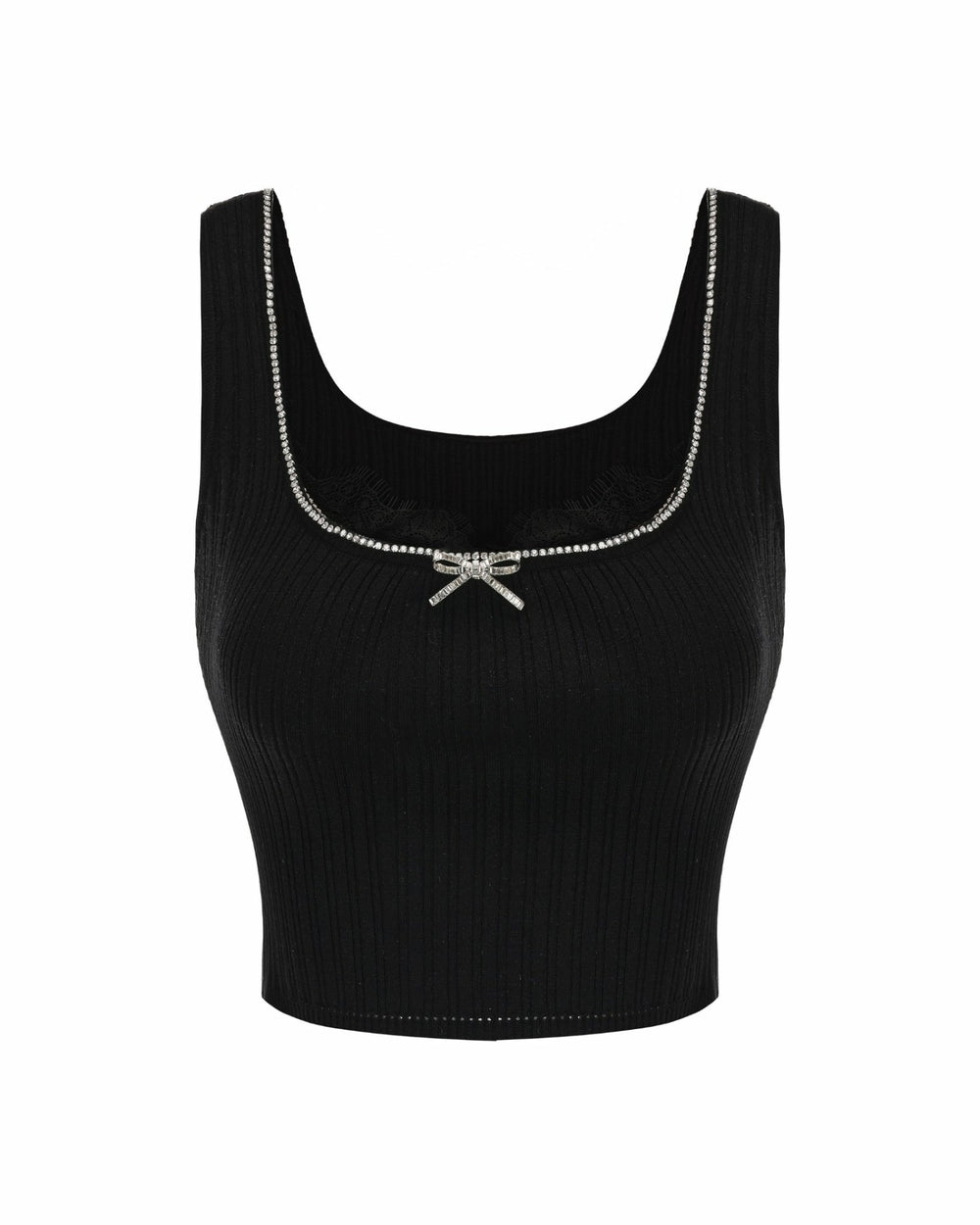 Jenna Top: Black Knit Tank Top for Date Night | Nana Jacqueline