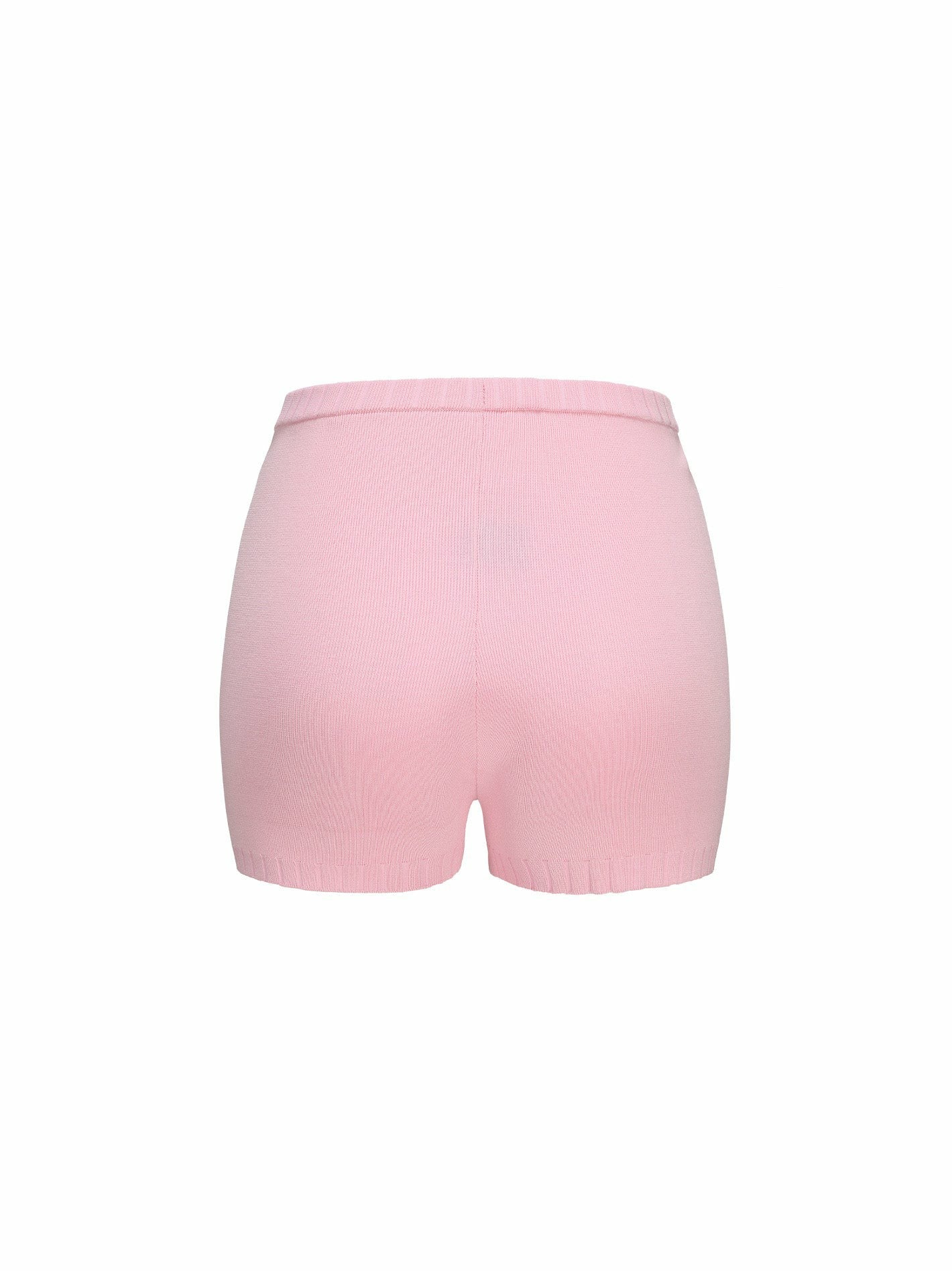 Kennedy Knit Shorts: Pink Knit Shorts for Resort Vacation | Nana Jacqueline