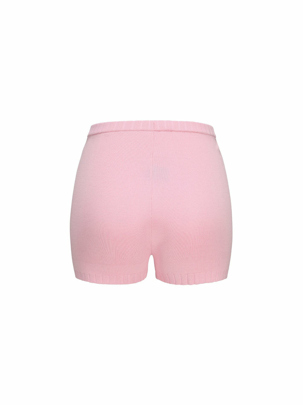 Kennedy Knit Shorts: Pink Knit Shorts for Resort Vacation | Nana Jacqueline