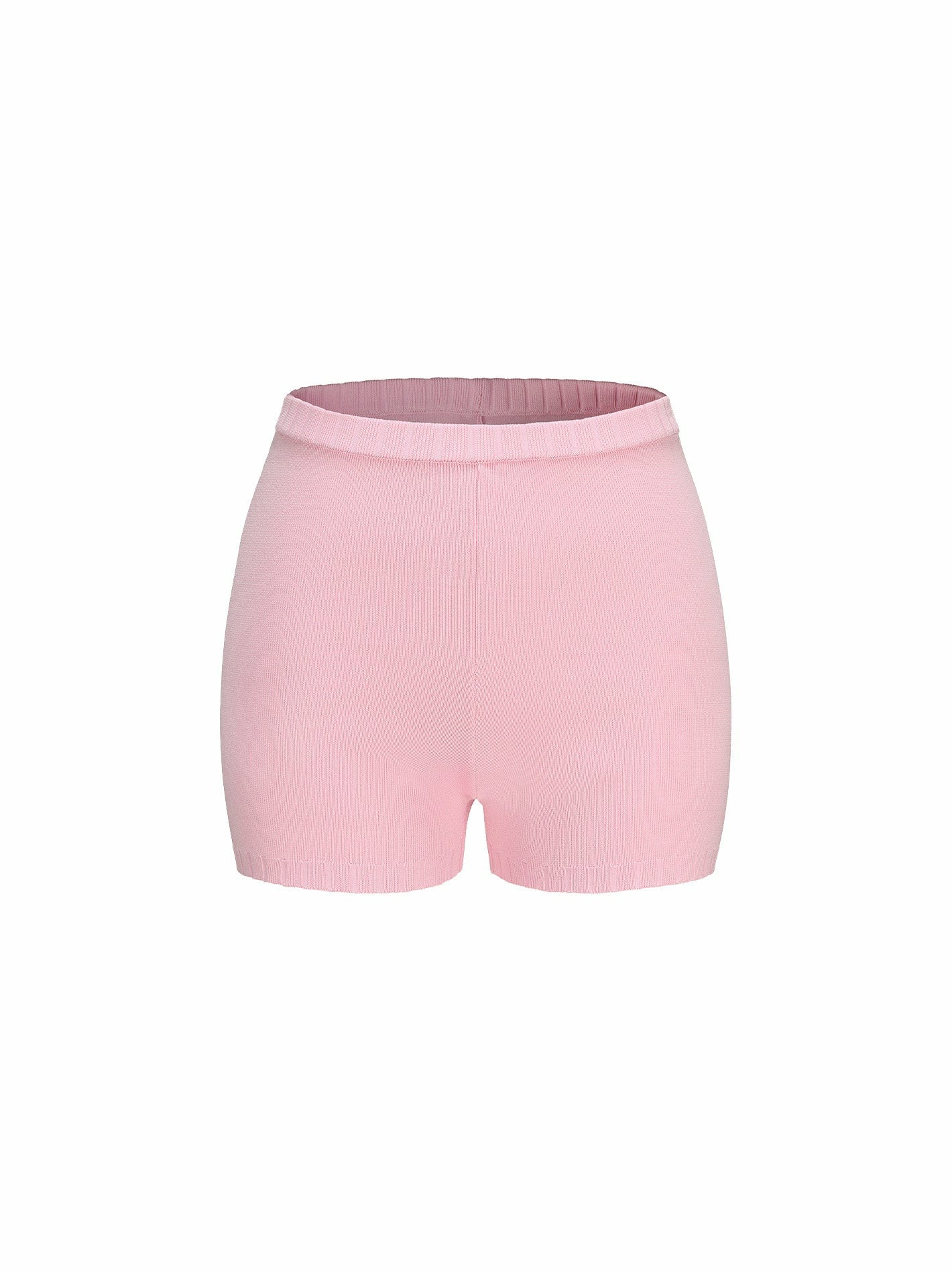 Kennedy Knit Shorts: Pink Knit Shorts for Resort Vacation | Nana Jacqueline