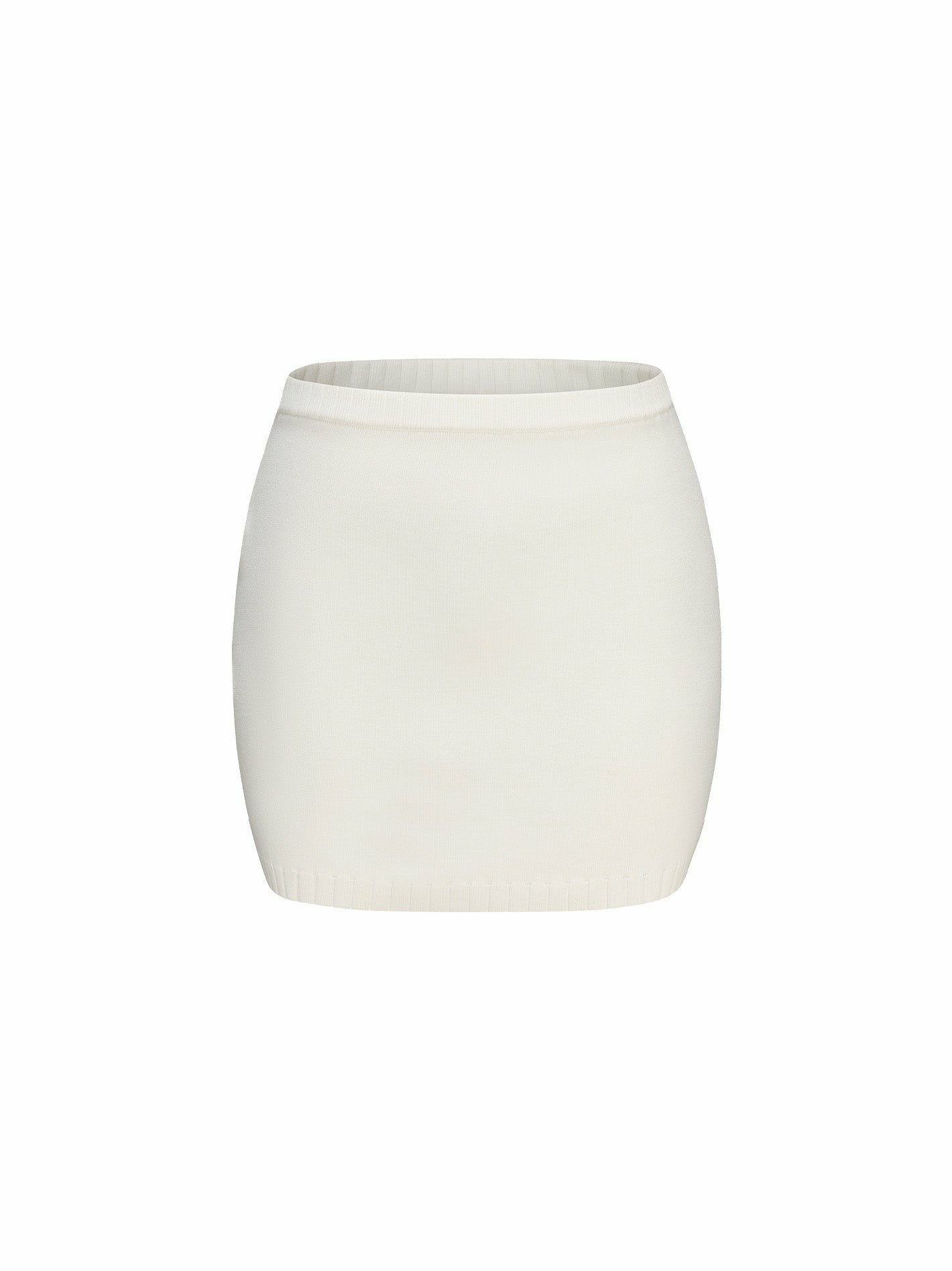 Kennedy Knit Skirt: White Knit Skirt for Resort Brunch | Nana Jacqueline
