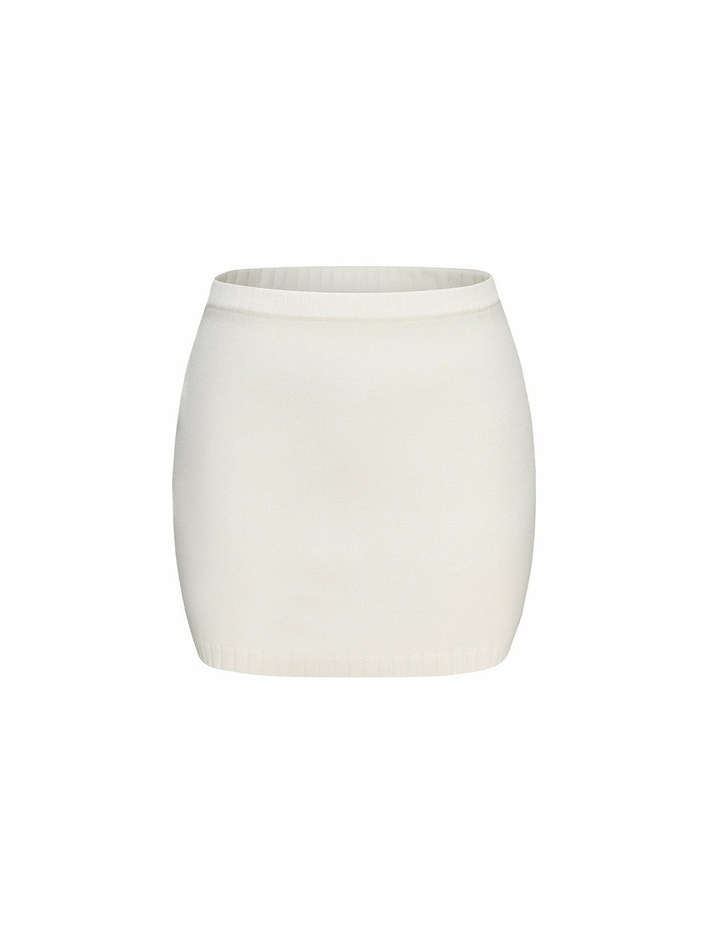 Kennedy Knit Skirt: White Knit Skirt for Resort Brunch | Nana Jacqueline