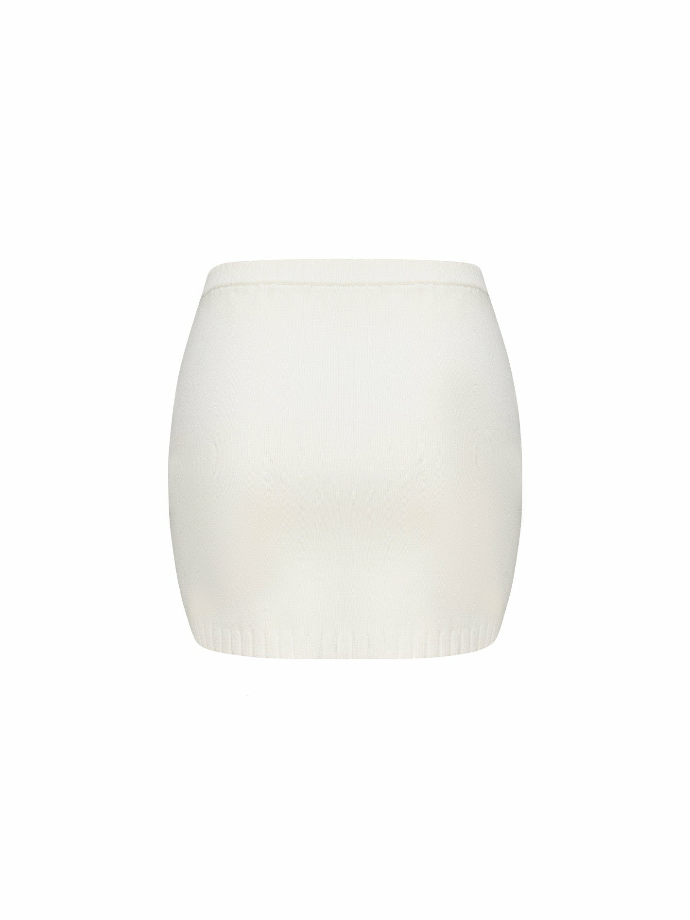 Kennedy Knit Skirt: White Knit Skirt for Resort Brunch | Nana Jacqueline