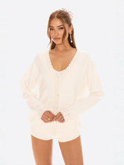 Carrie Cardigan: White Cardigan for Brunch | Nana Jacqueline