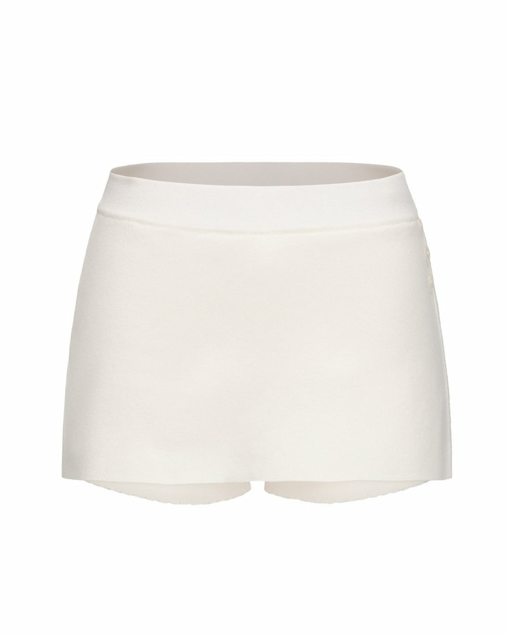Carrie Shorts: White Knit Shorts for Resort Brunch | Nana Jacqueline