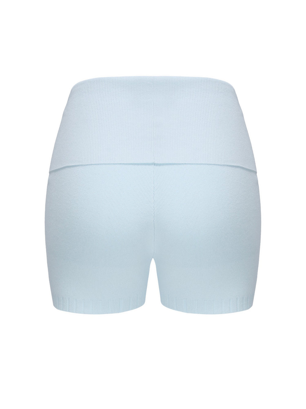 Holly Shorts: Blue Knit Shorts for Resort Vacation | Nana Jacqueline