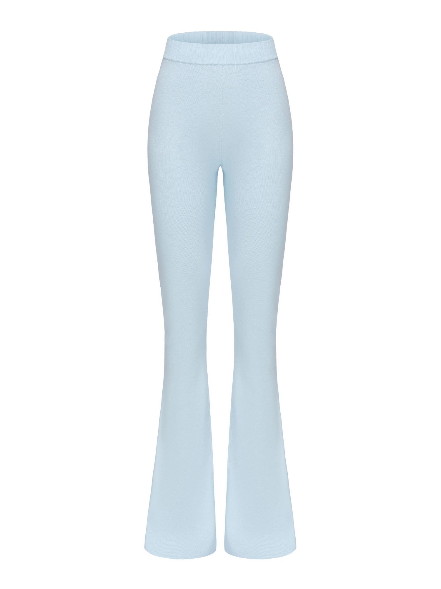 Holly Pants: Blue Knit Pants for Resort Outfit | Nana Jacqueline