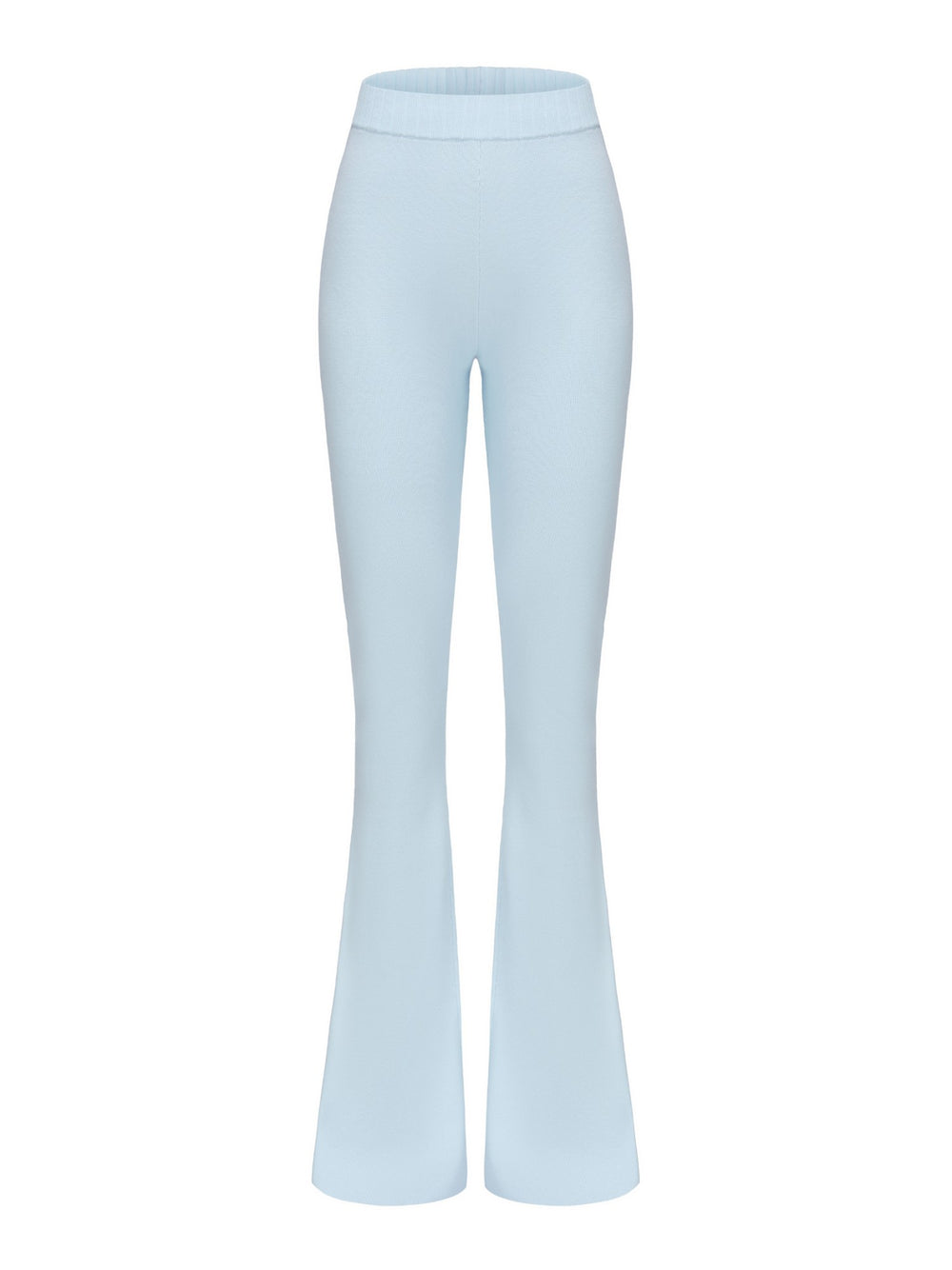 Holly Pants: Blue Knit Pants for Resort Outfit | Nana Jacqueline