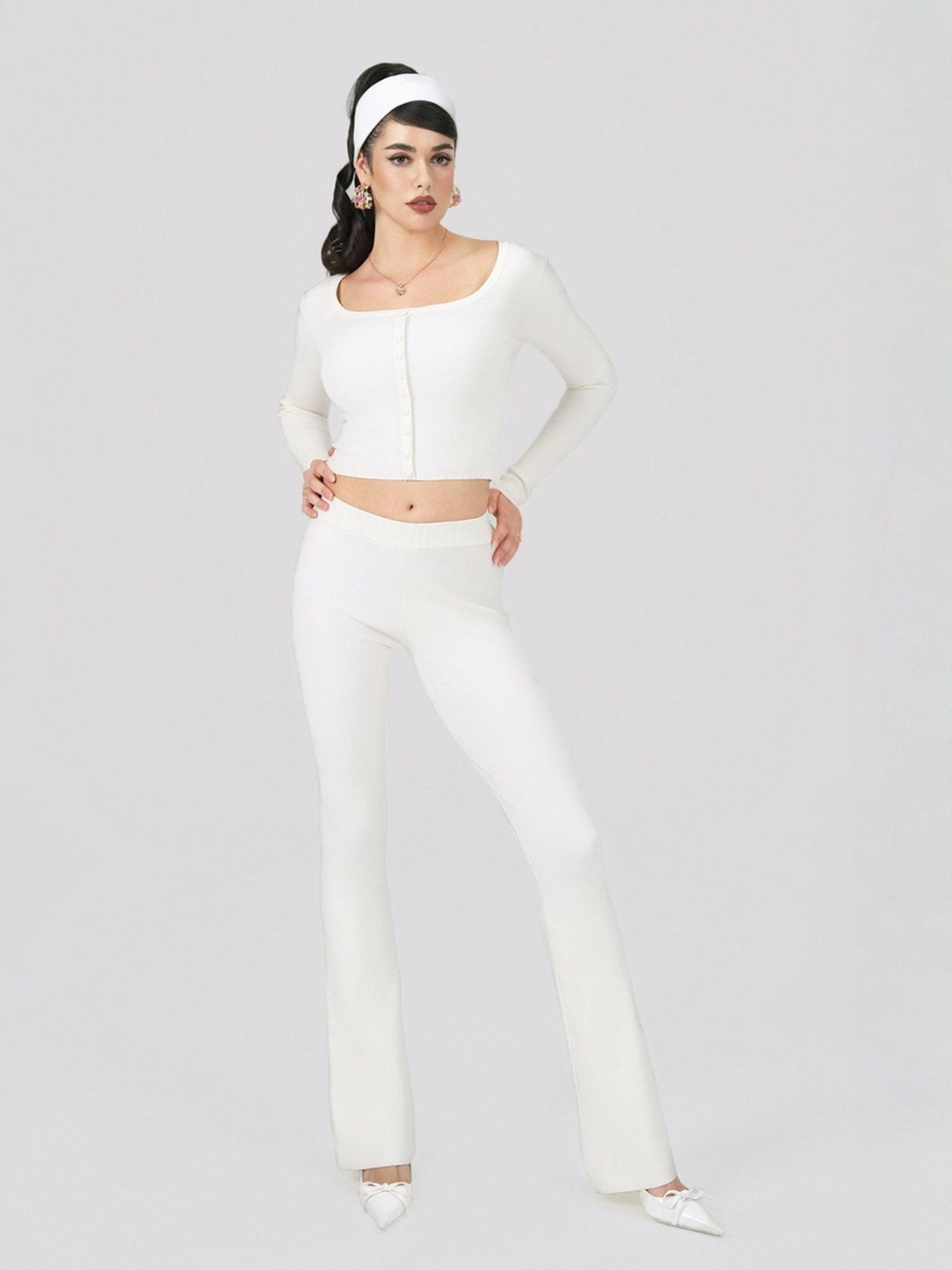 Holly Pants: White Pants for Resort Brunch | Nana Jacqueline
