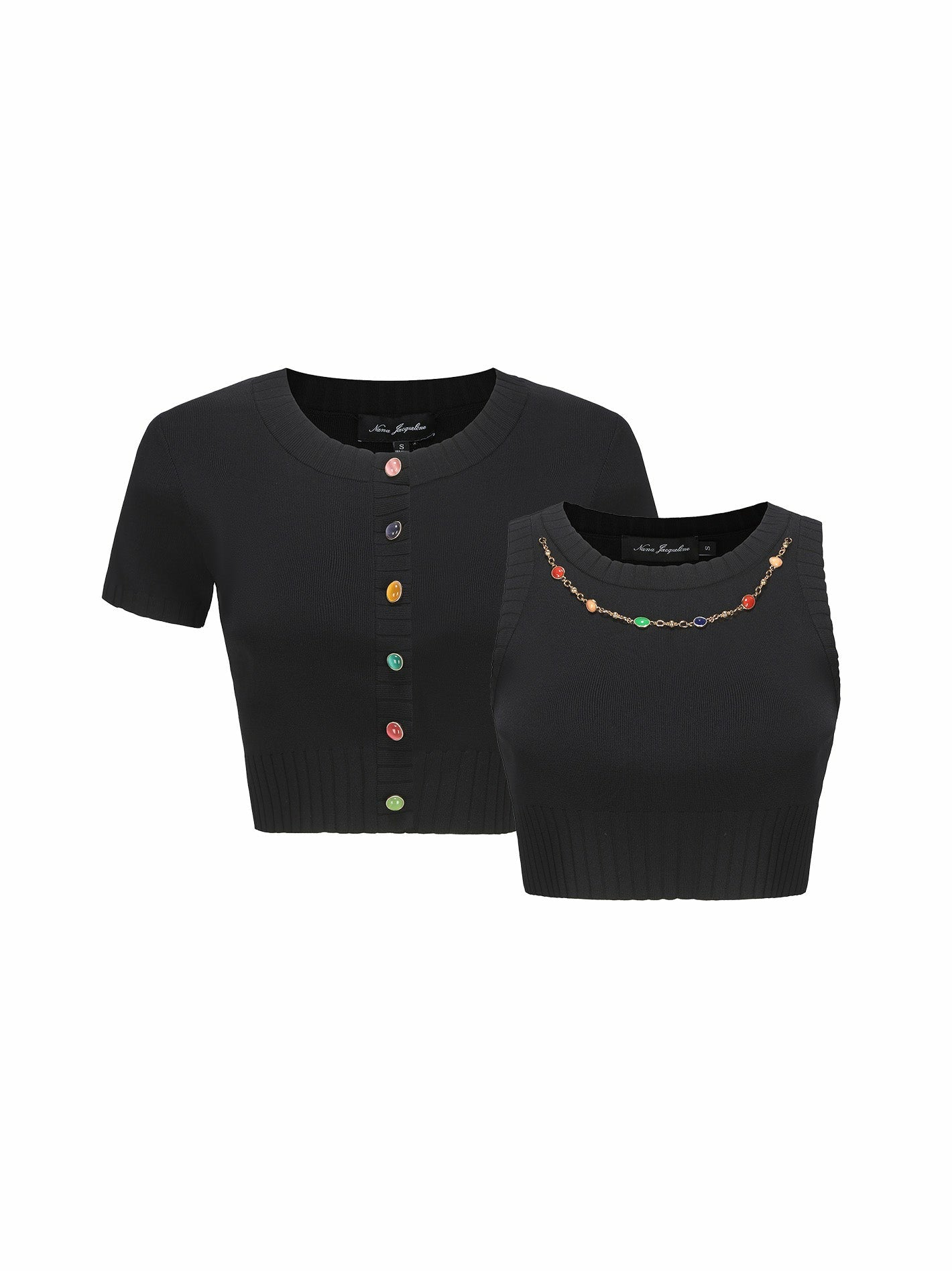 Kennedy Knit Top Set: Black Knit Set for Girls' Night Out | Nana Jacqueline
