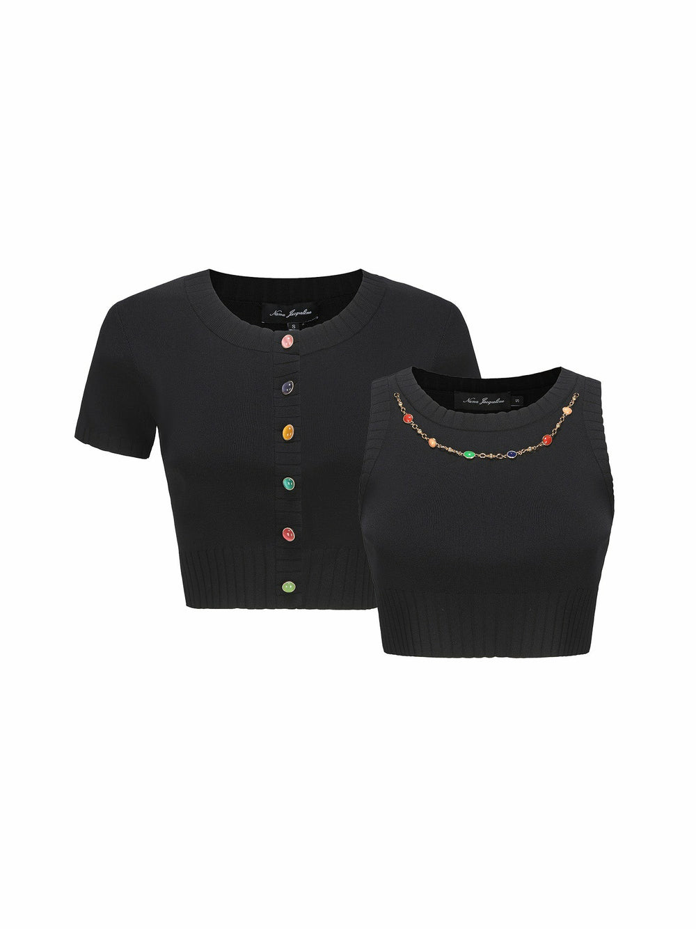 Kennedy Knit Top Set: Black Knit Set for Girls' Night Out | Nana Jacqueline