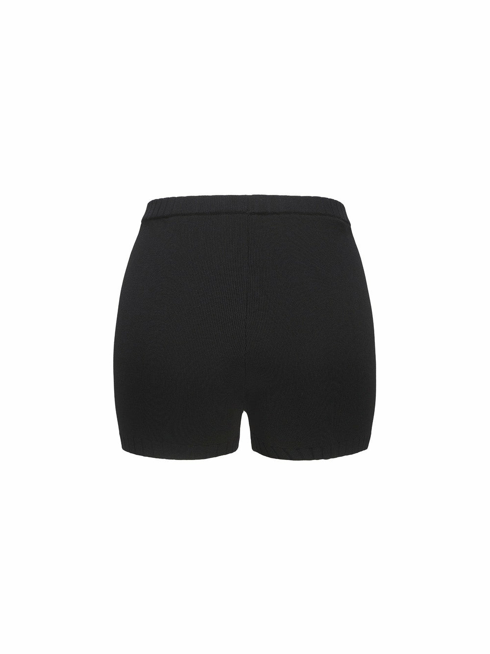Kennedy Knit Shorts: Black Knit Shorts for Resort Vacation | Nana Jacqueline