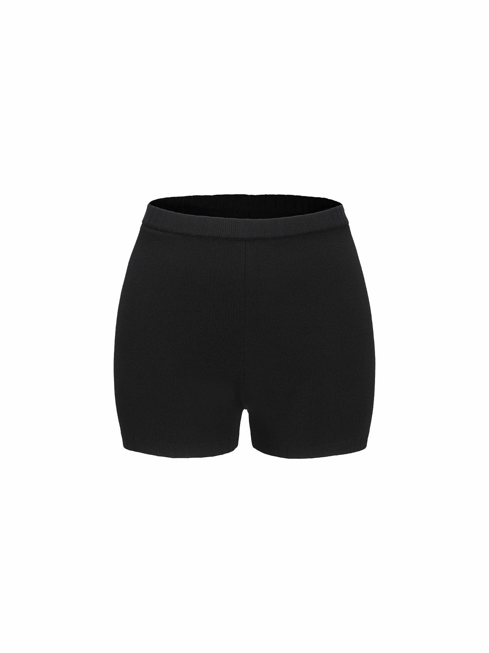 Kennedy Knit Shorts: Black Knit Shorts for Resort Vacation | Nana Jacqueline