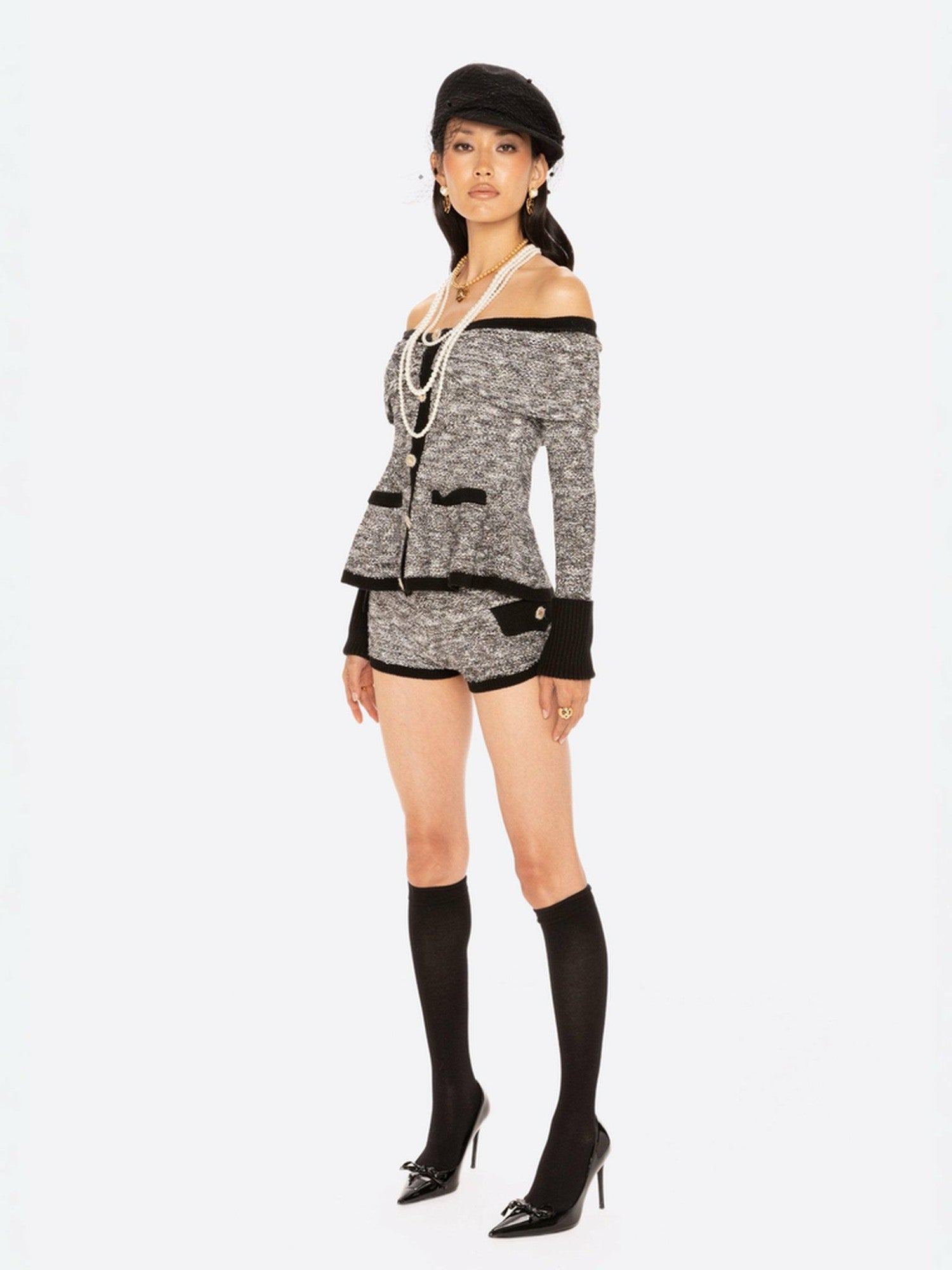 Genevieve Knit Top: Black Knit Top for Brunch | Nana Jacqueline