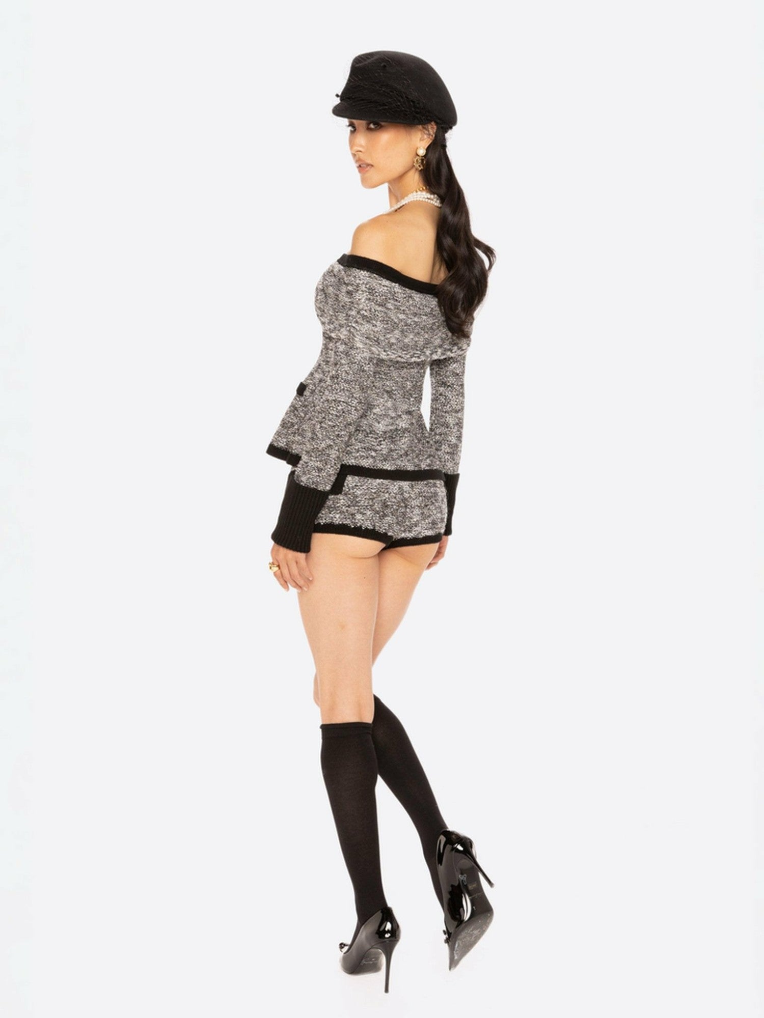 Genevieve Knit Top: Black Knit Top for Brunch | Nana Jacqueline