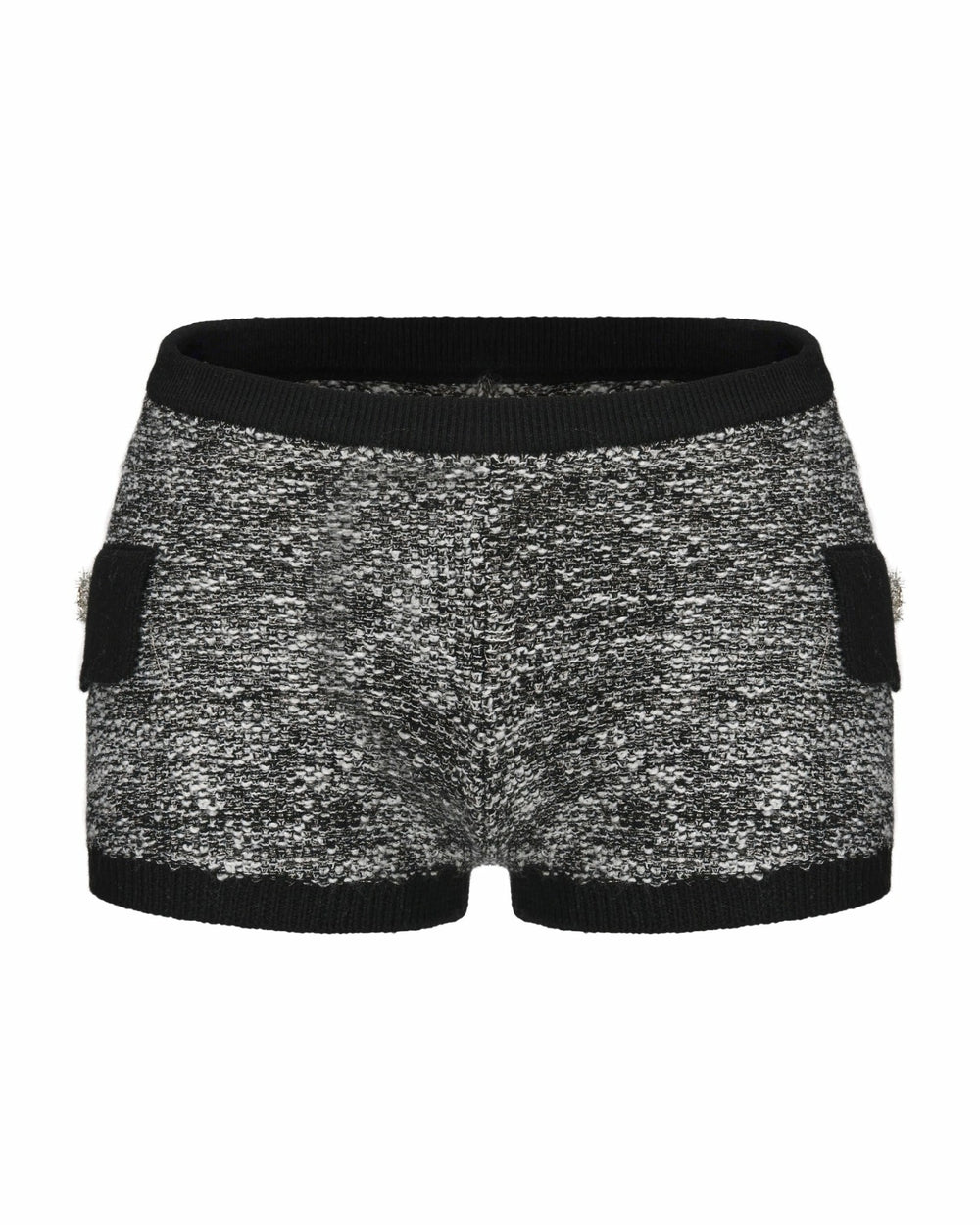 Genevieve Knit Shorts: Black Knit Shorts for Country Club Brunch | Nana Jacqueline